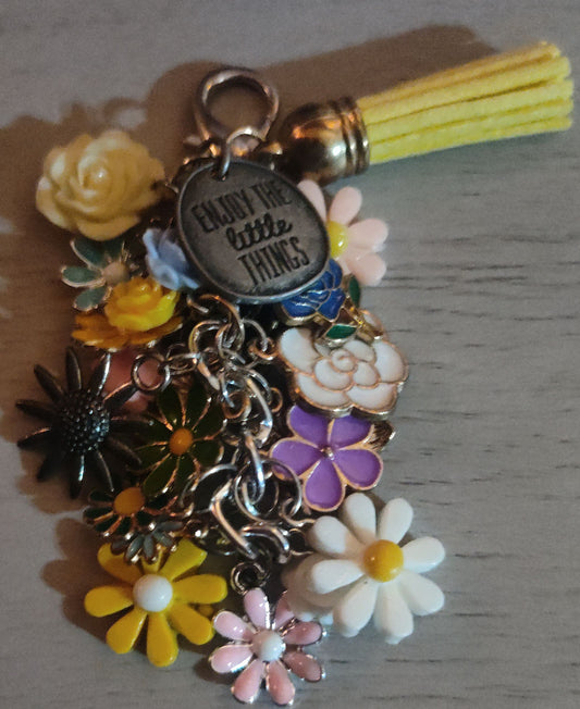 Handmade Flower Keychain- SALE