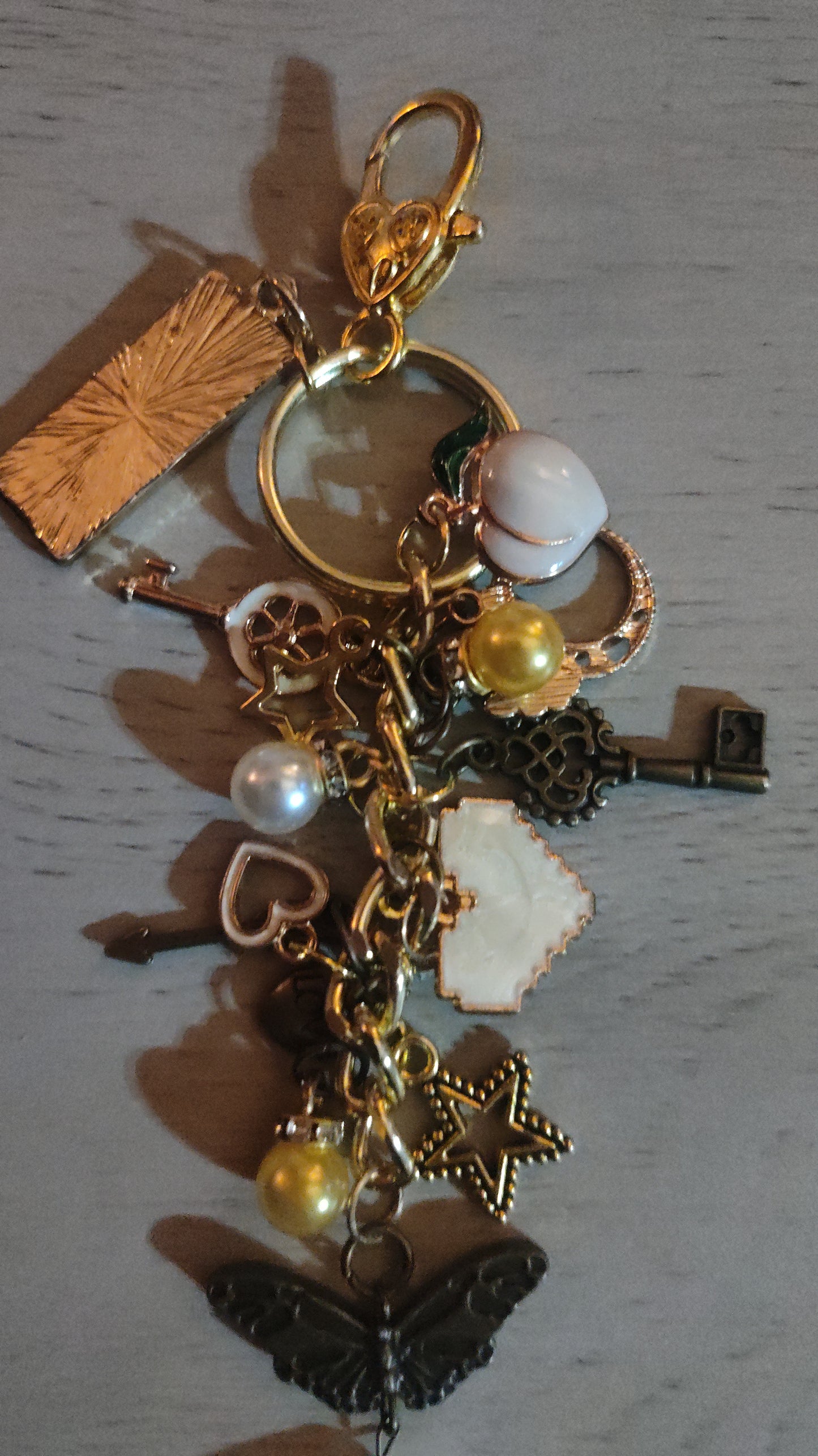 Handmade Yellow Keychain- CLEARANCE