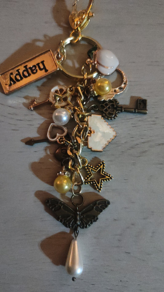Handmade Yellow Keychain- CLEARANCE