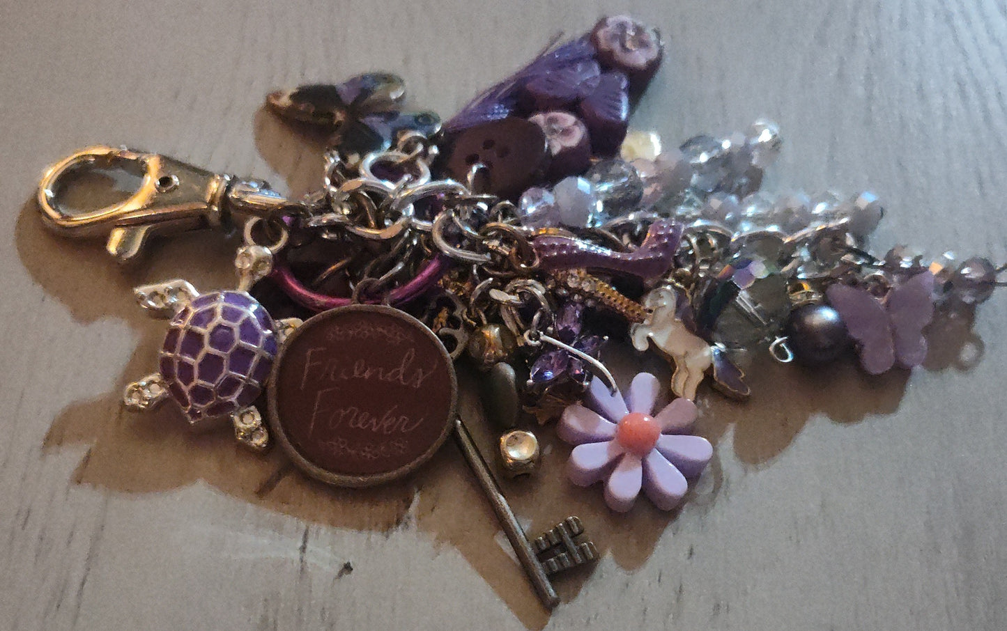 Chunky Purple Keychain- SALE