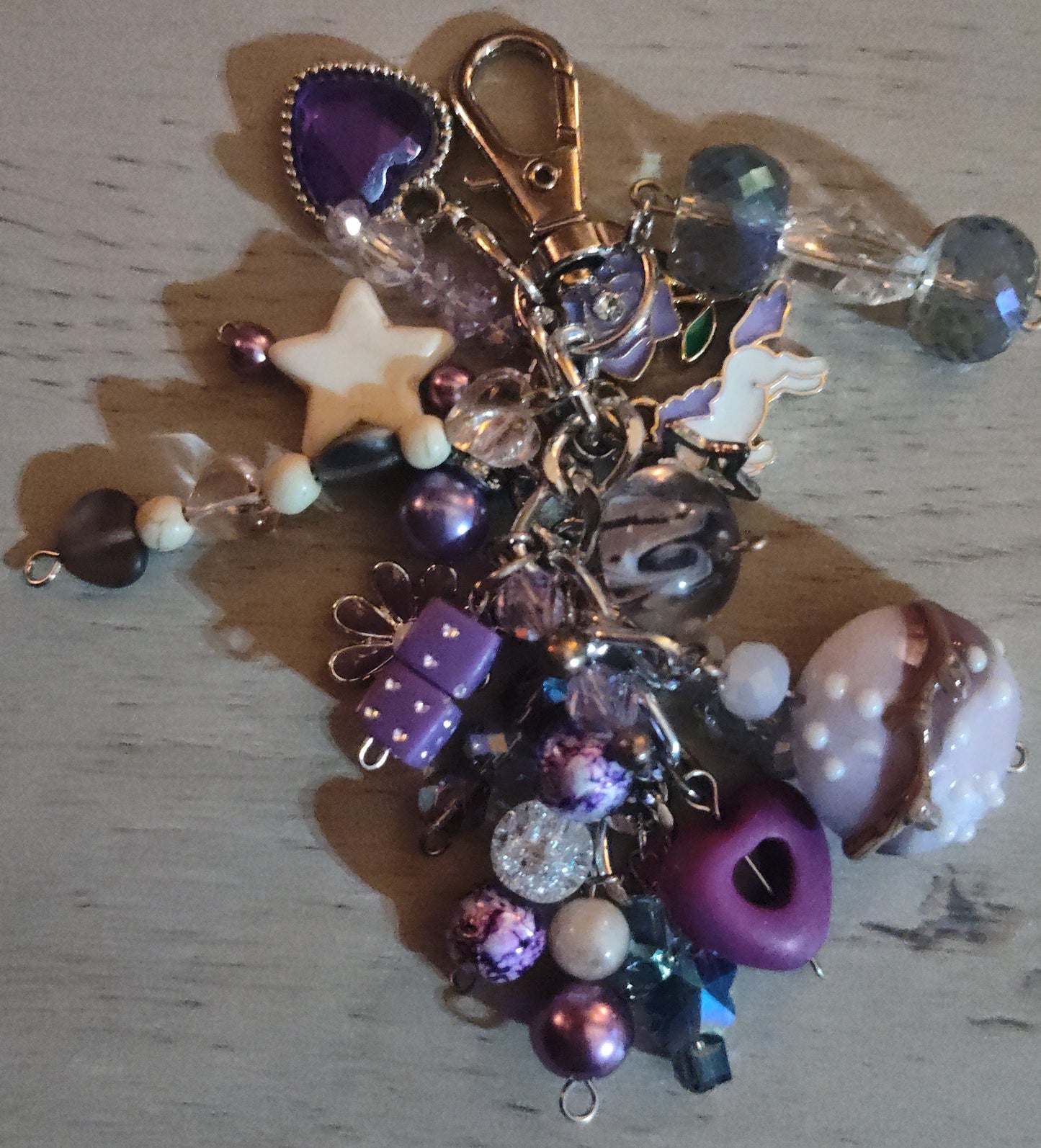 Chunky Purple Keychain- CLEARANCE