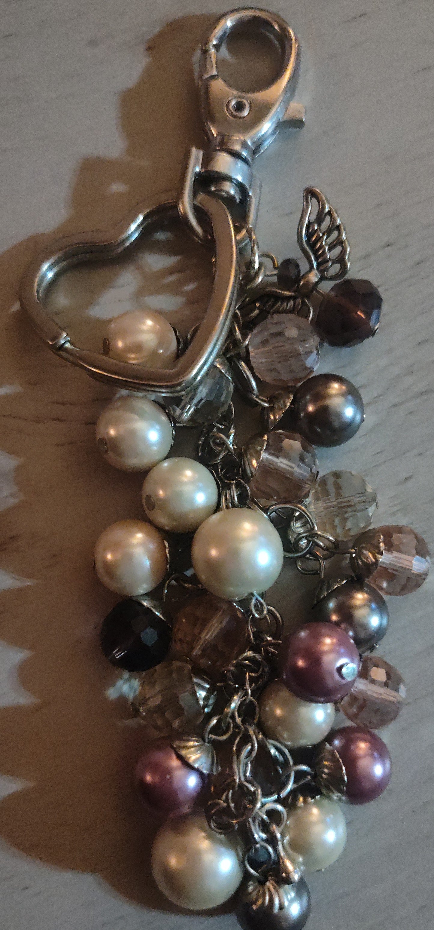 Handmade Faux Pearl Keychain- CLEARANCE