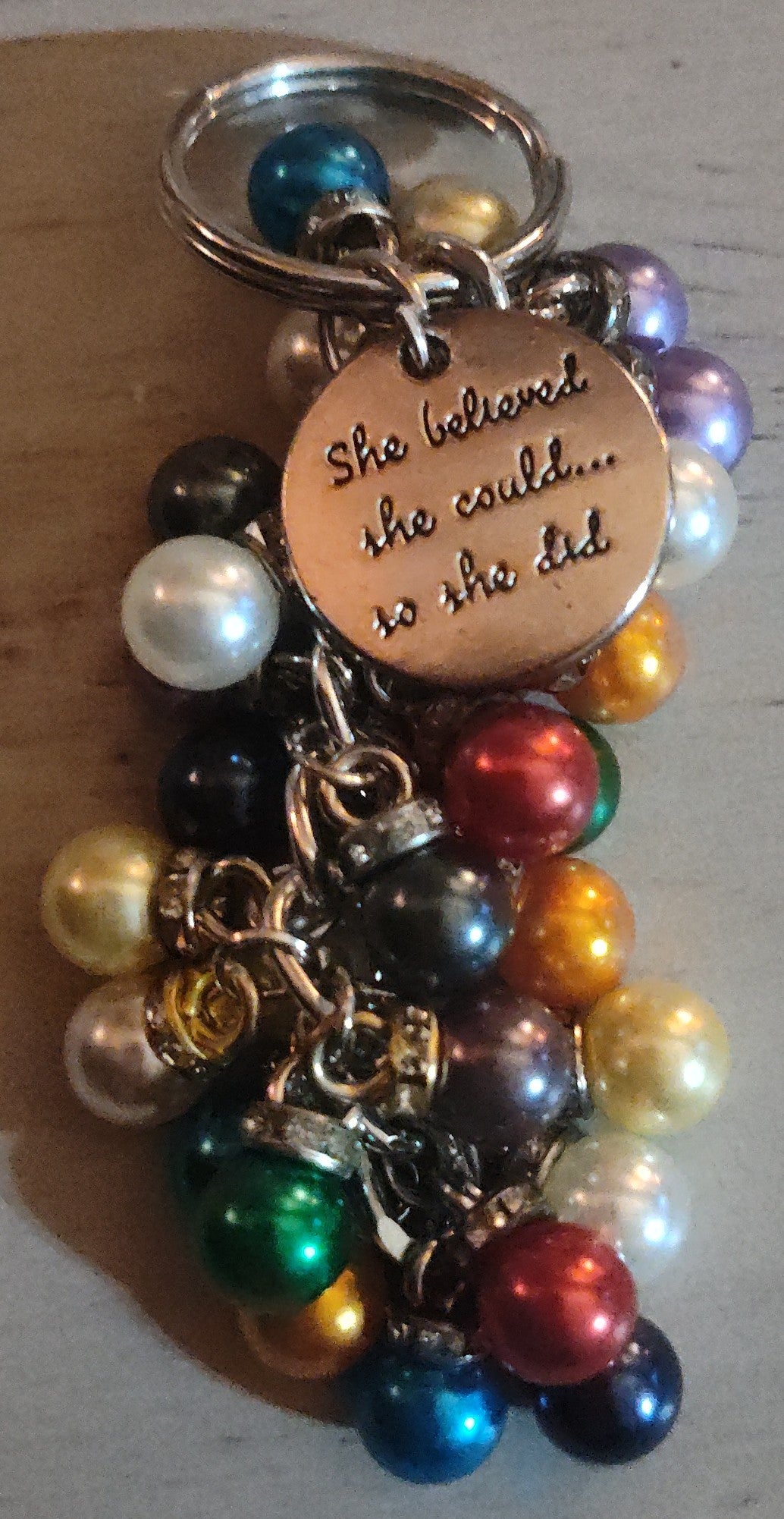 Handmade Faux Pearl Keychain- CLEARANCE
