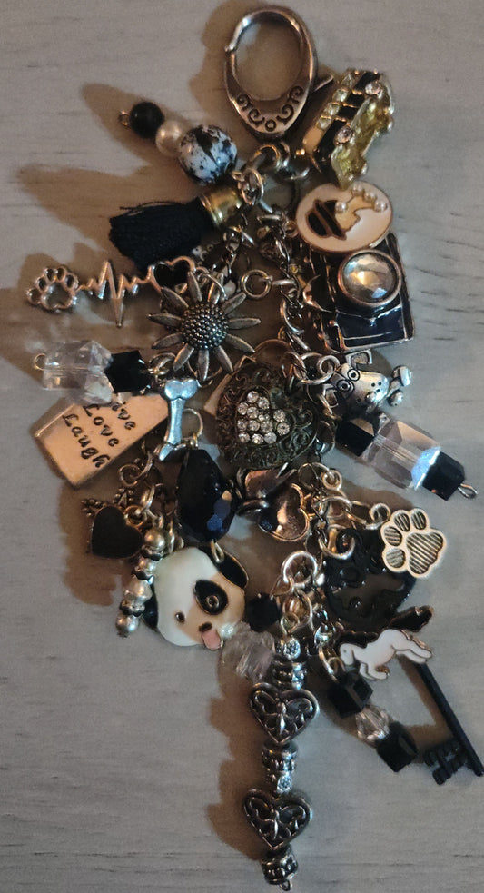 Chunky Black Keychain