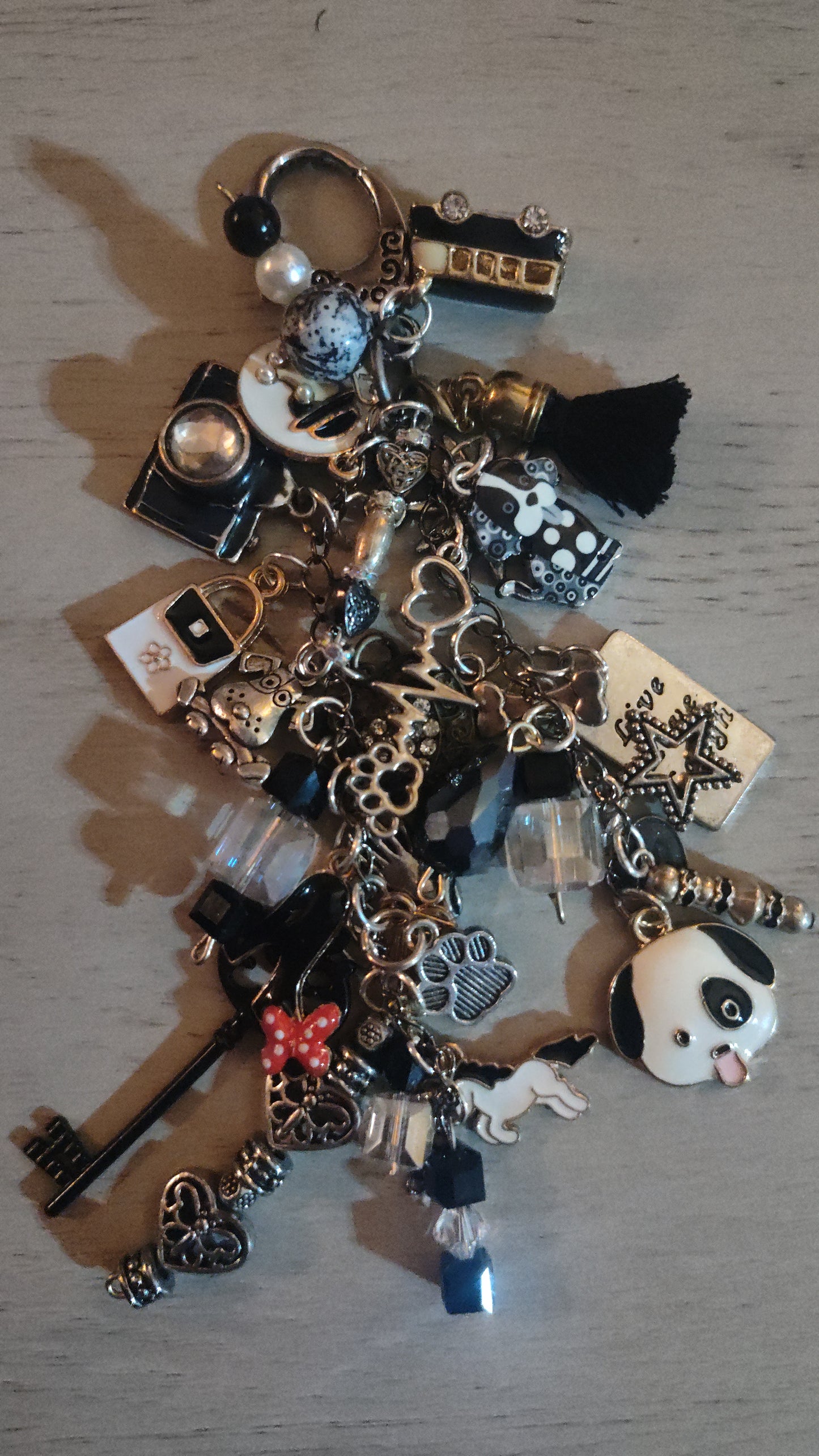 Chunky Black Keychain