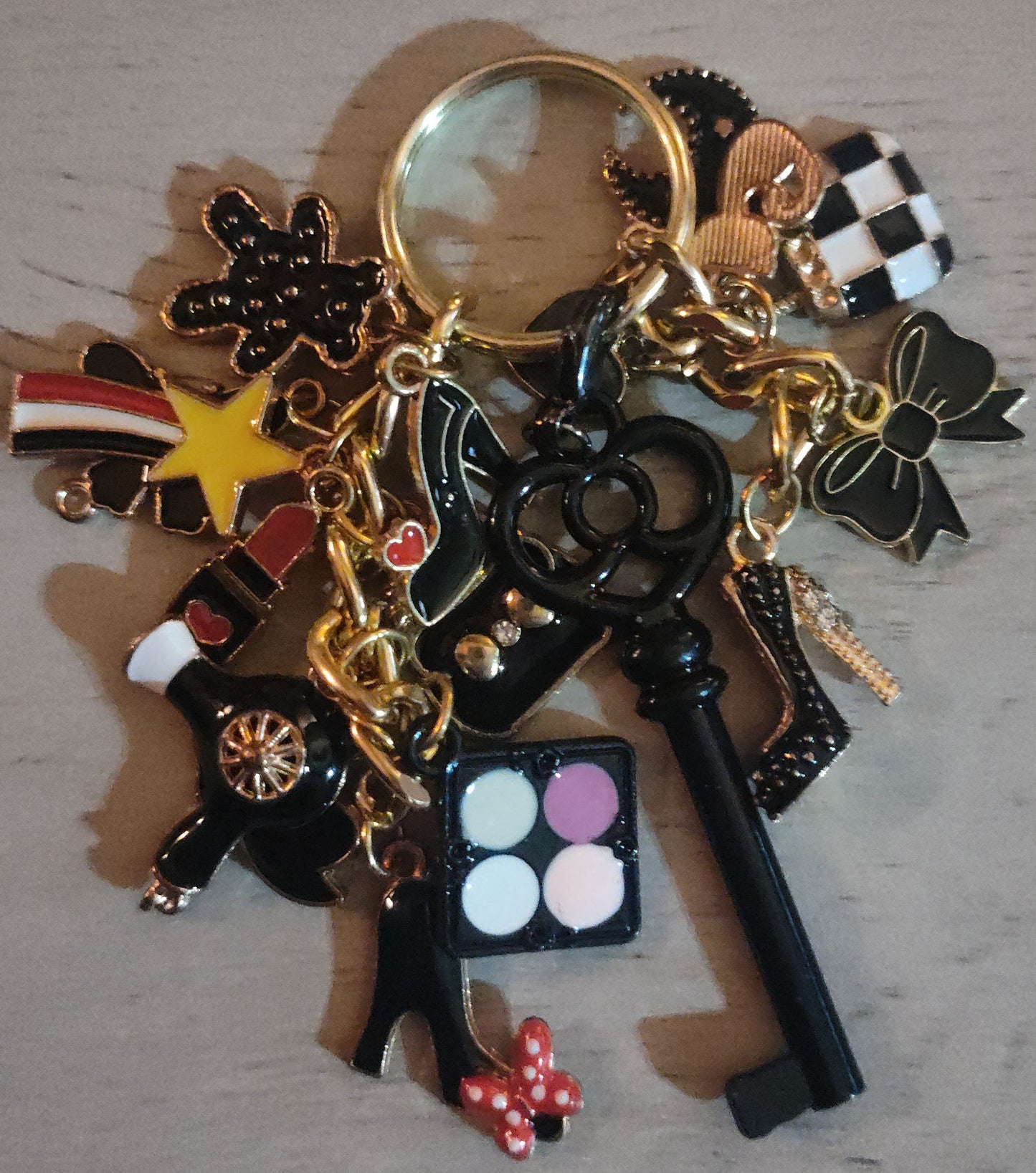Chunky Black Keychain
