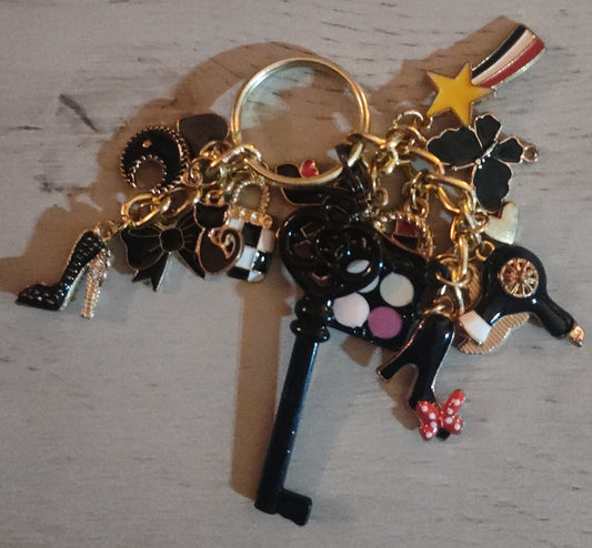Chunky Black Keychain