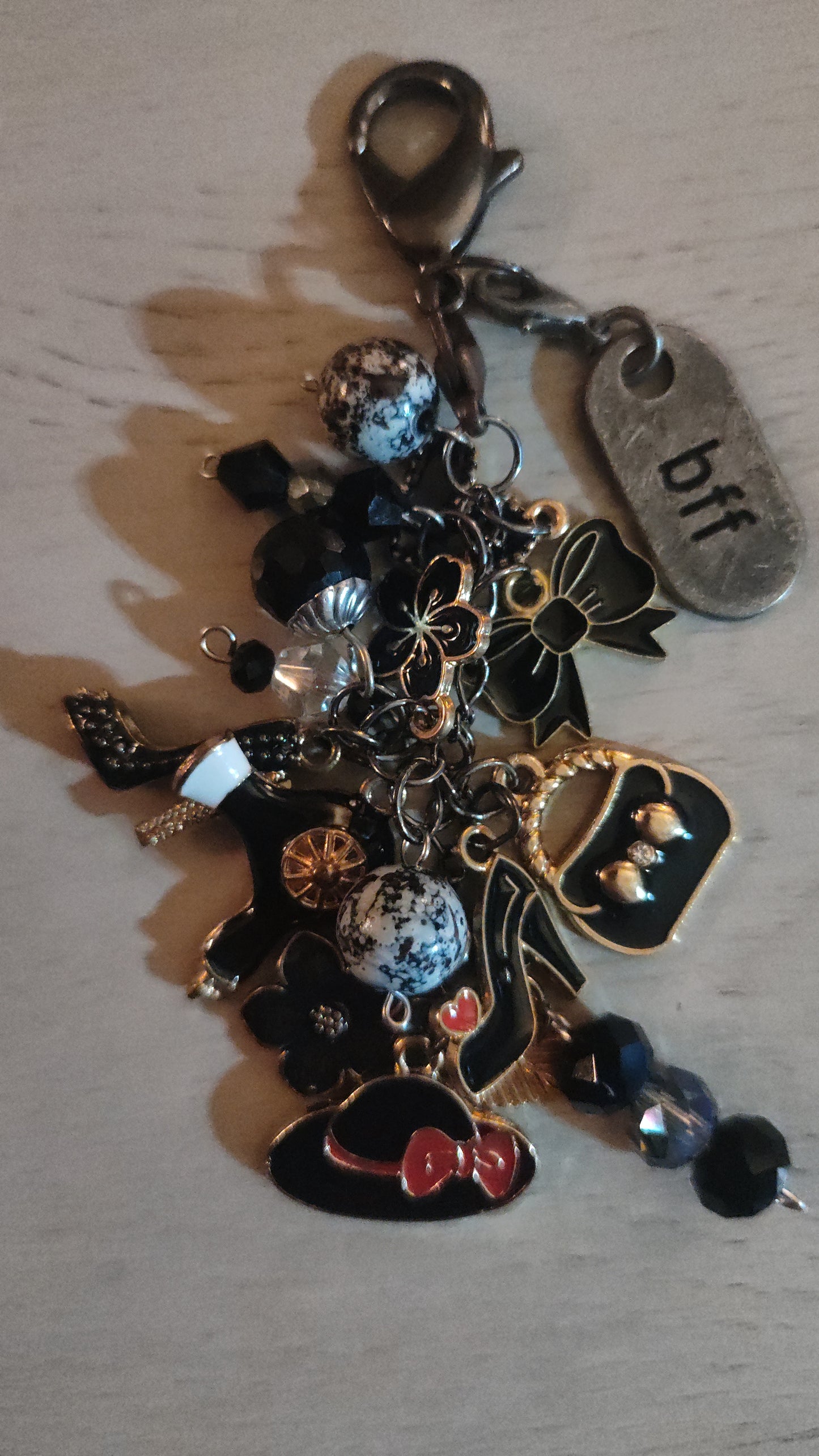 Chunky Black Keychain For Best Friend