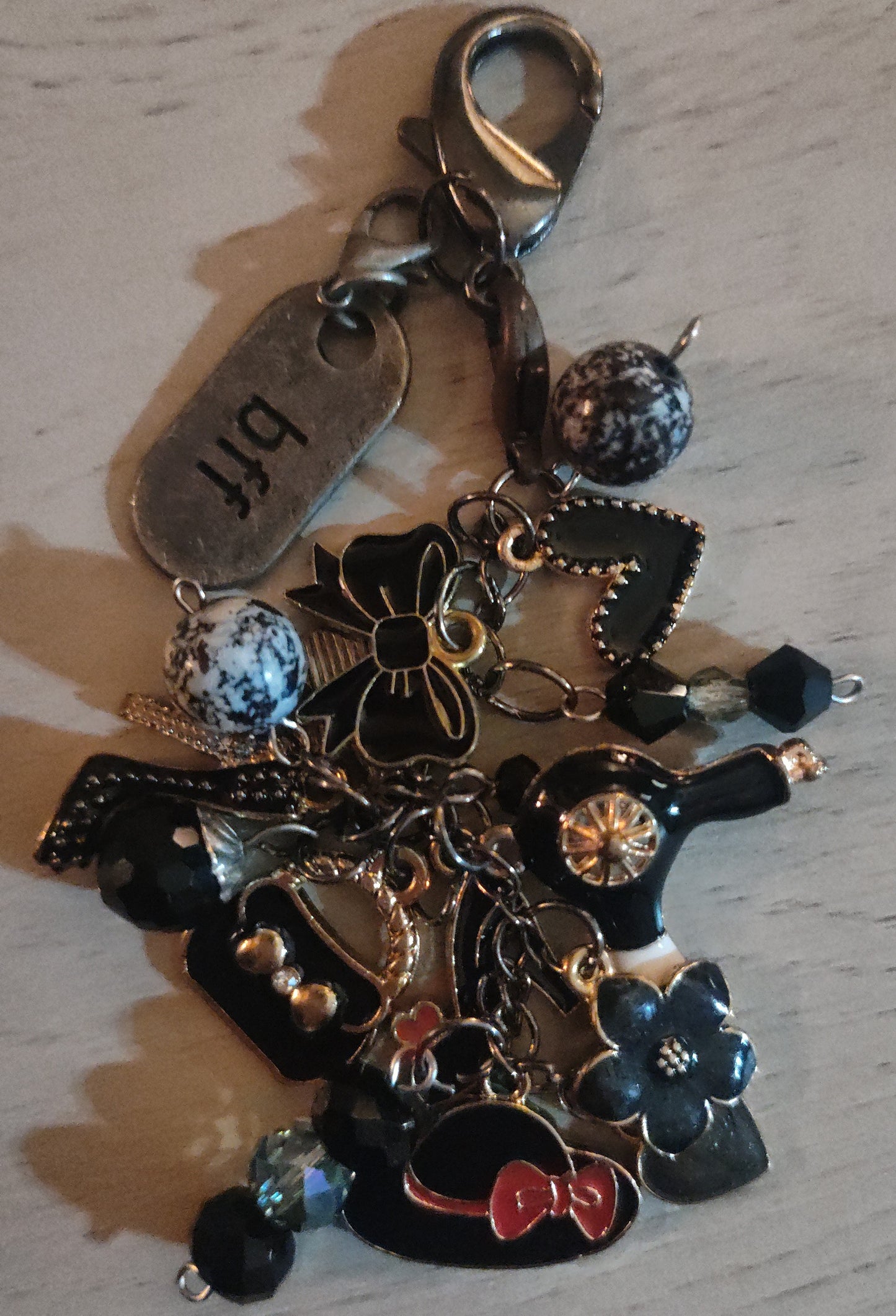 Chunky Black Keychain For Best Friend