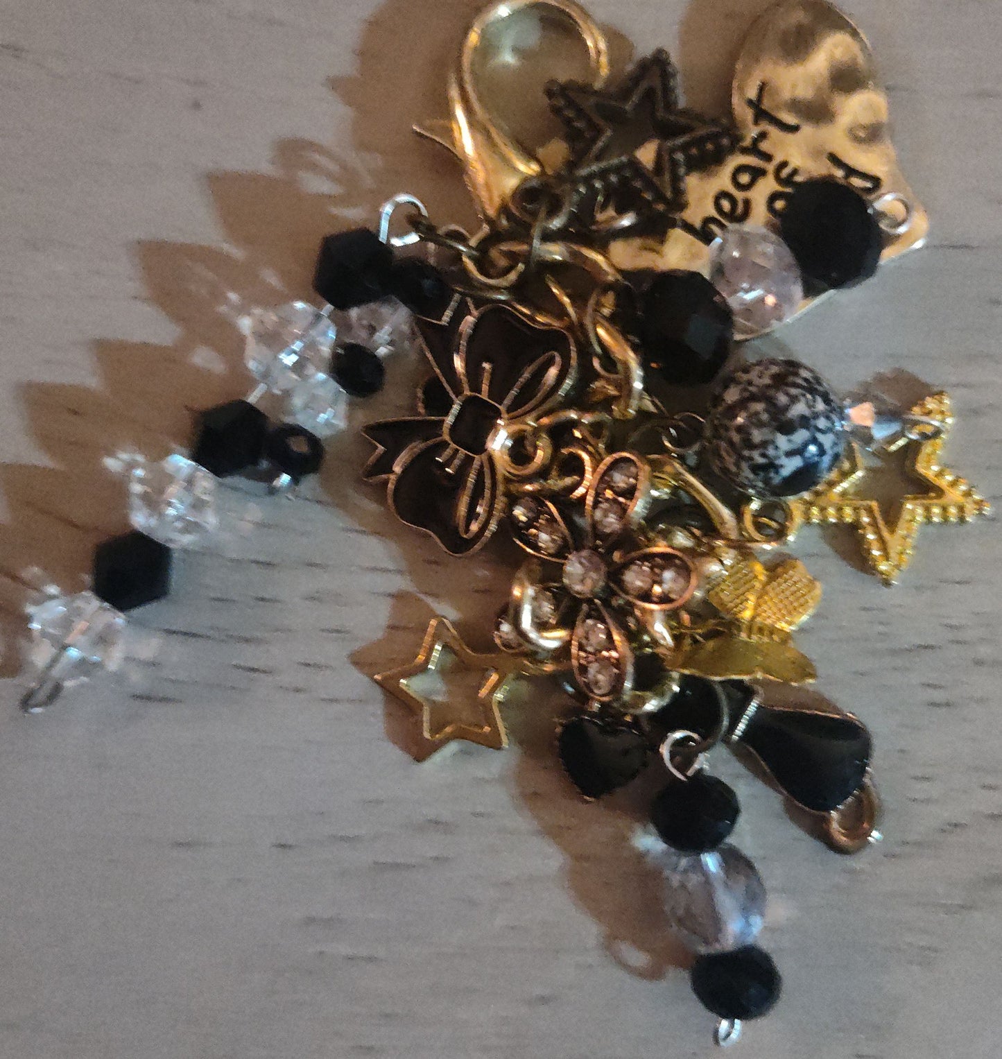 Chunky Black Keychain