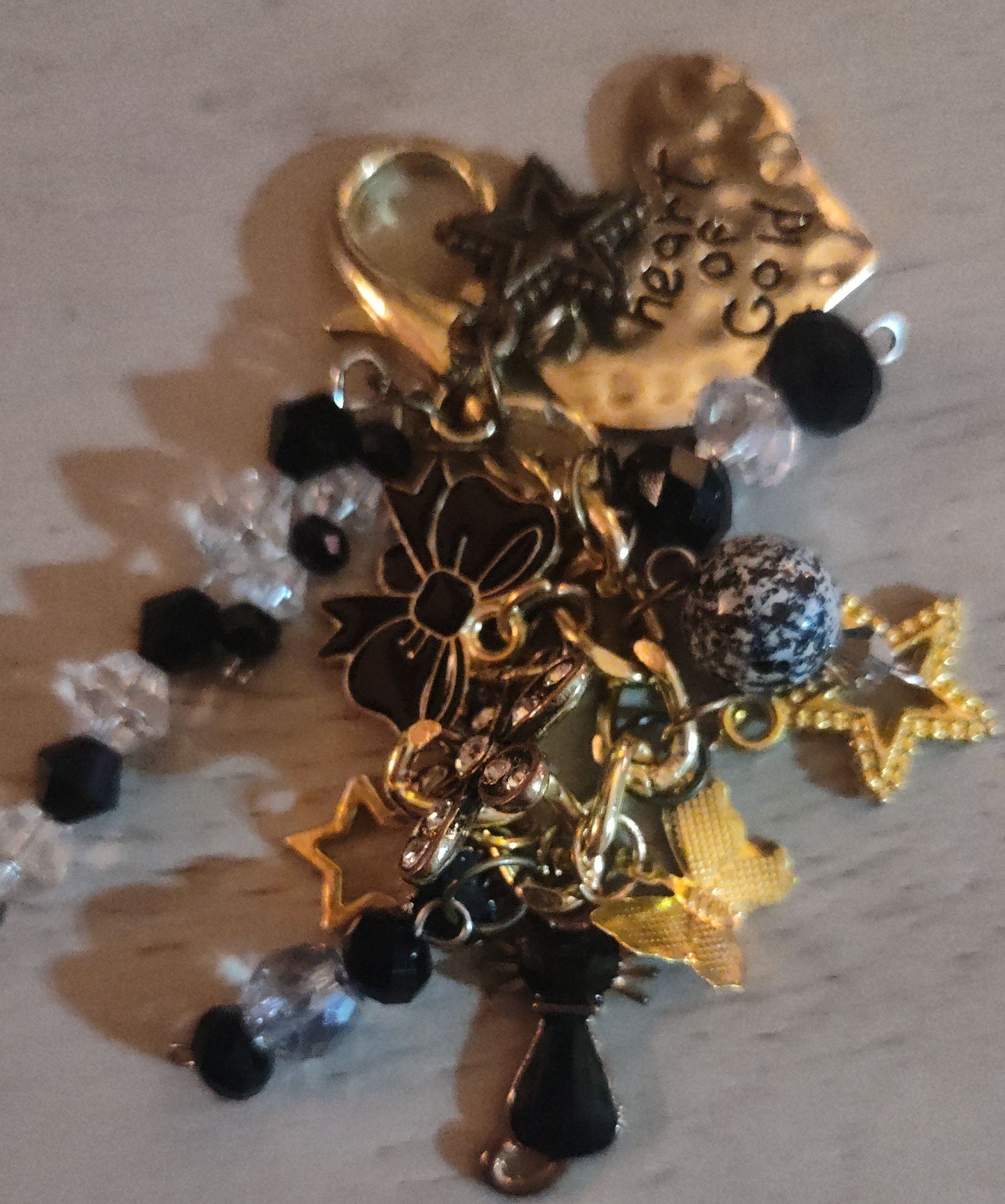 Chunky Black Keychain
