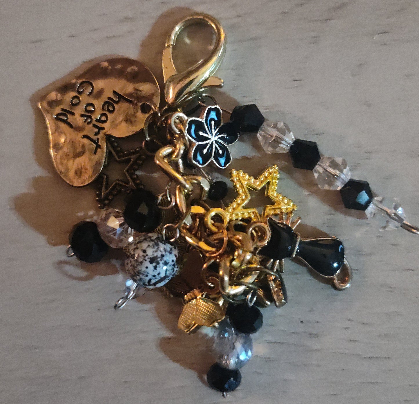 Chunky Black Keychain