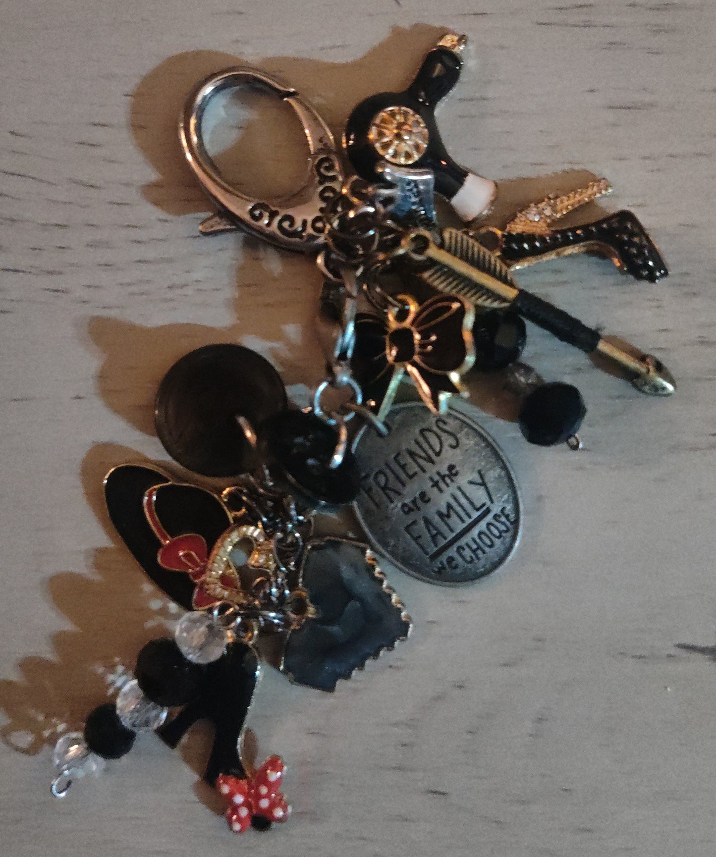 Chunky Black Keychain