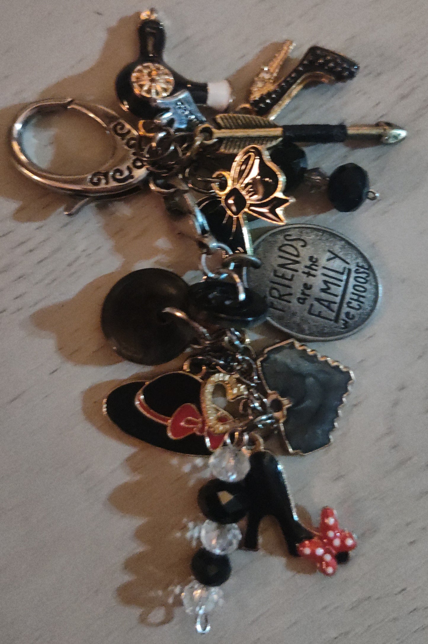 Chunky Black Keychain
