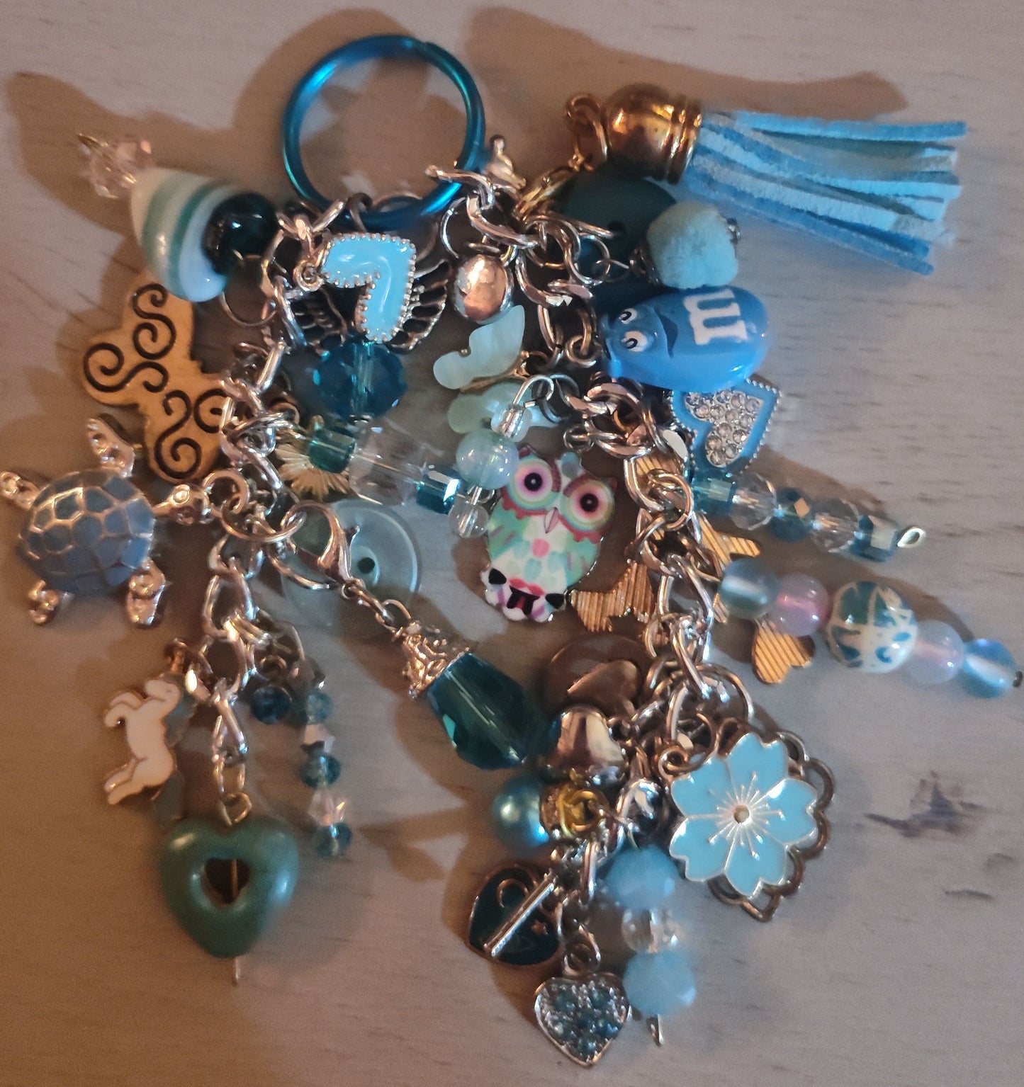 Chunky Blue Keychain- SALE
