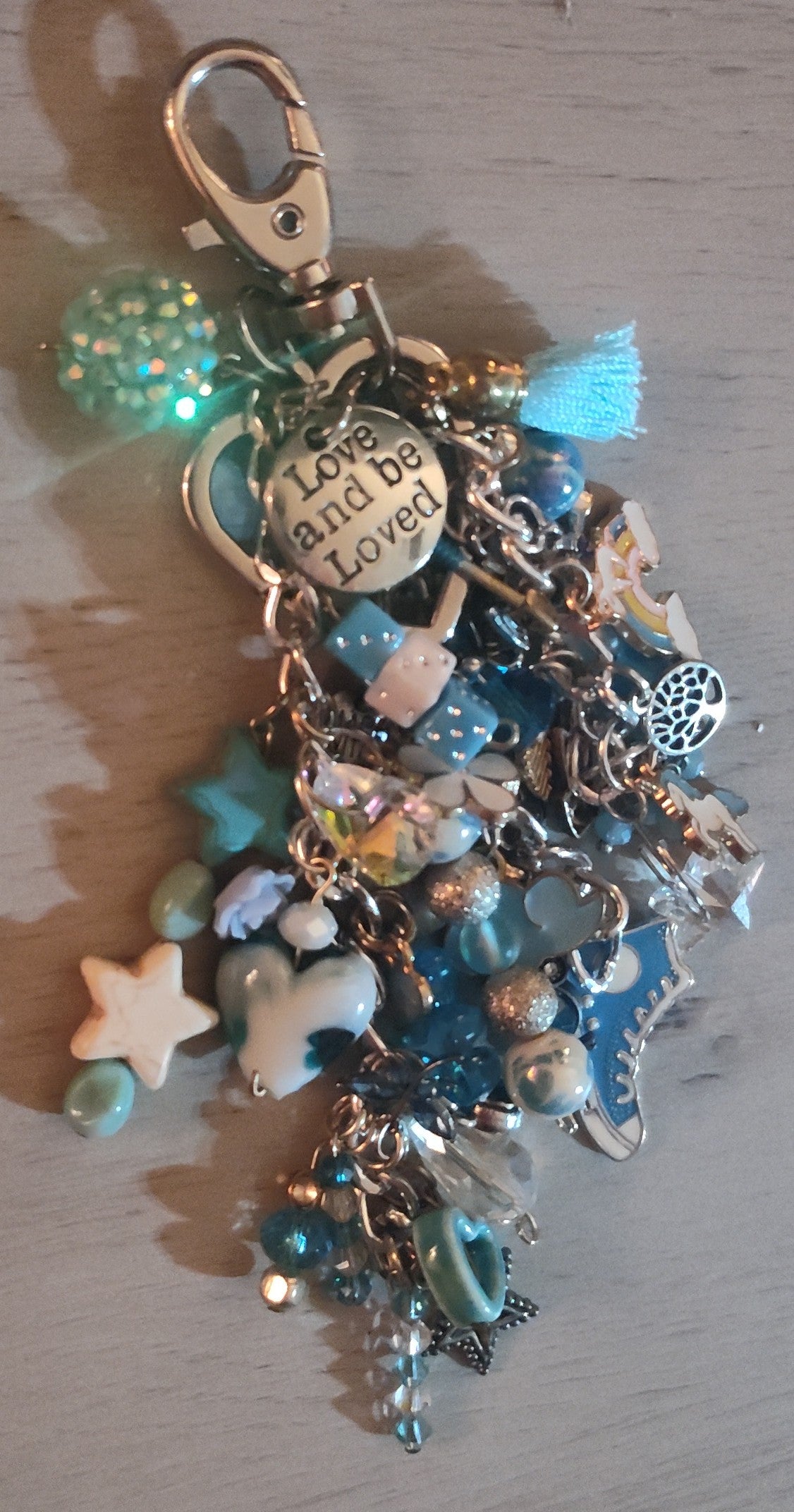 Chunky Blue Keychain