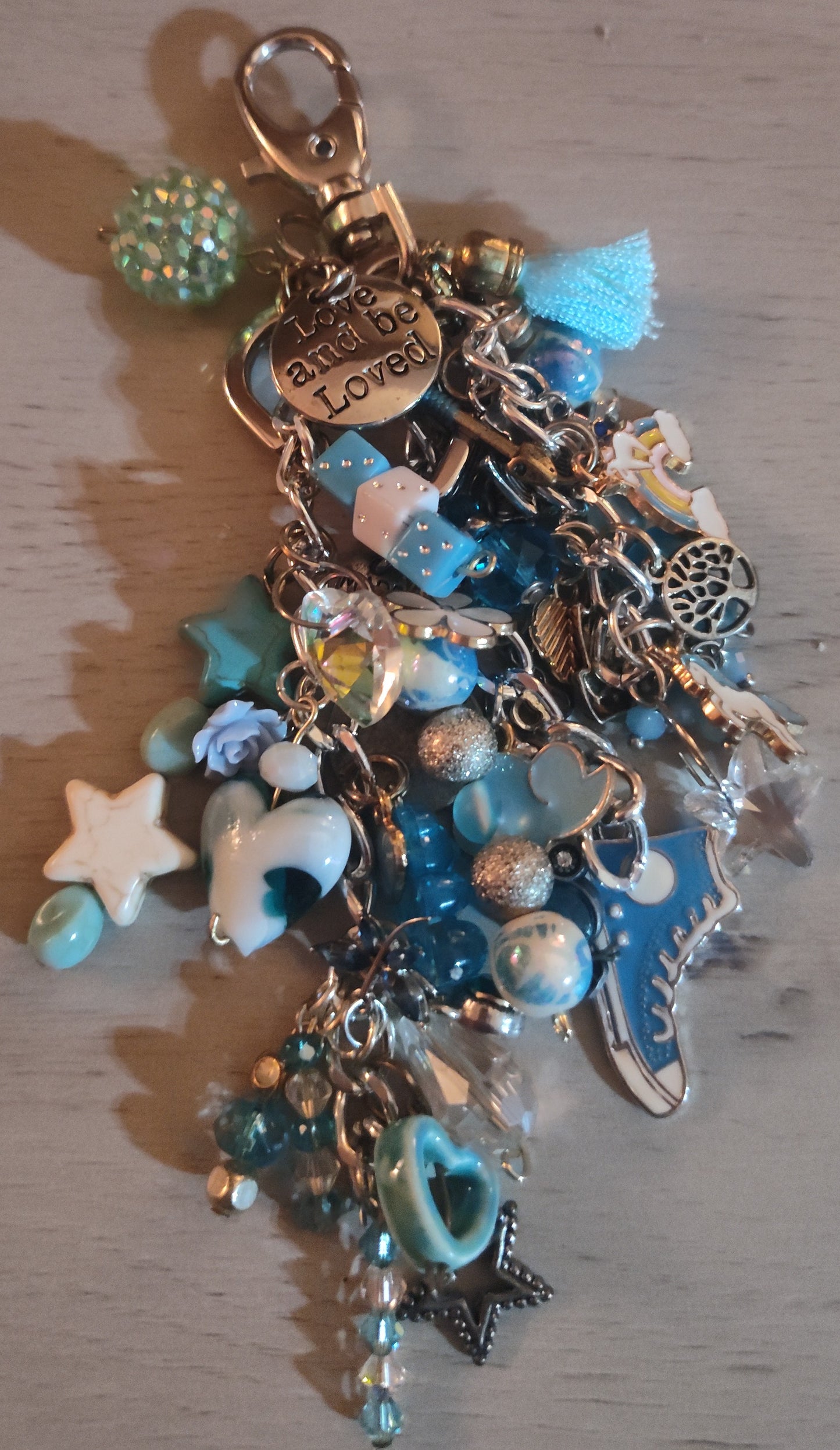 Chunky Blue Keychain