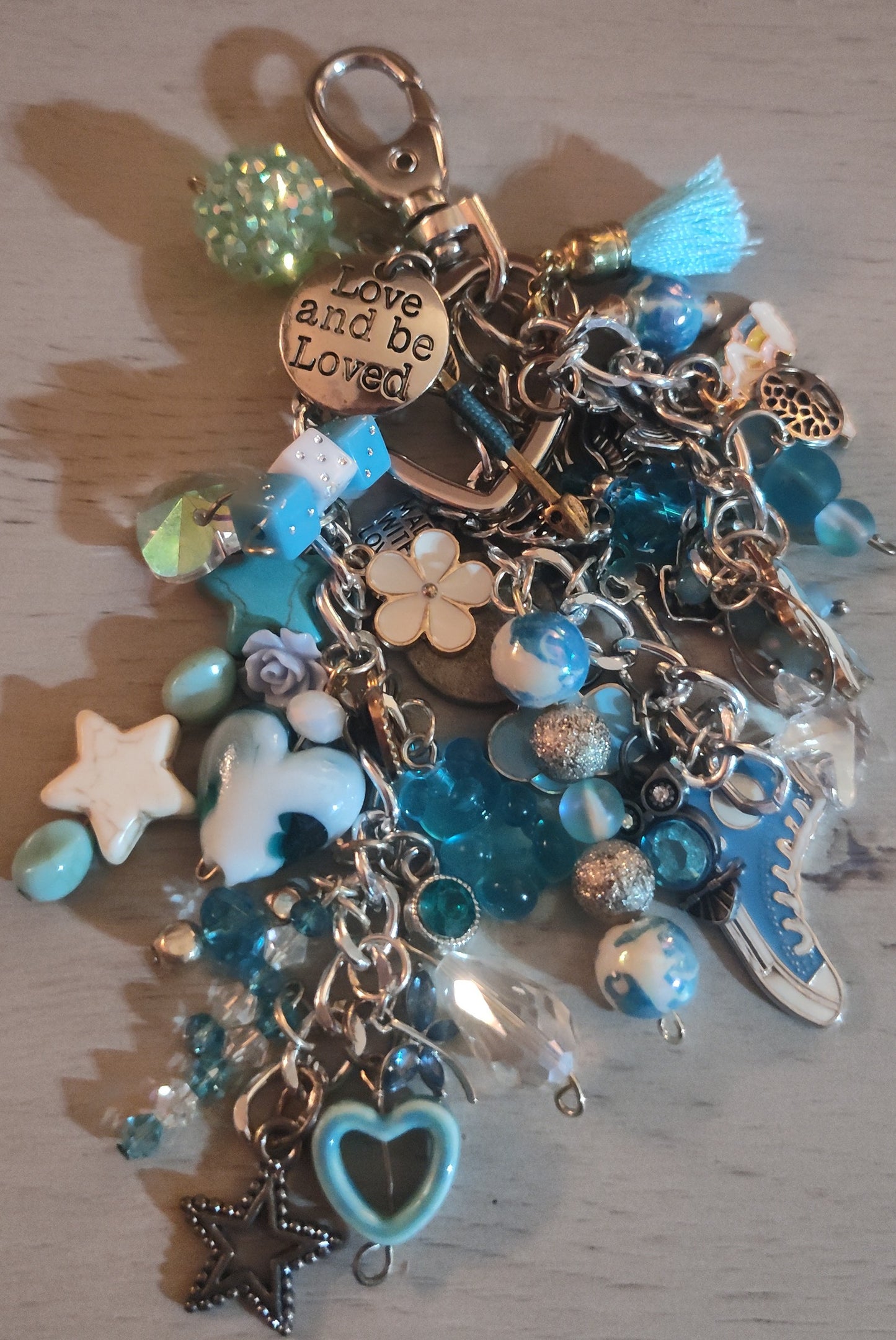 Chunky Blue Keychain