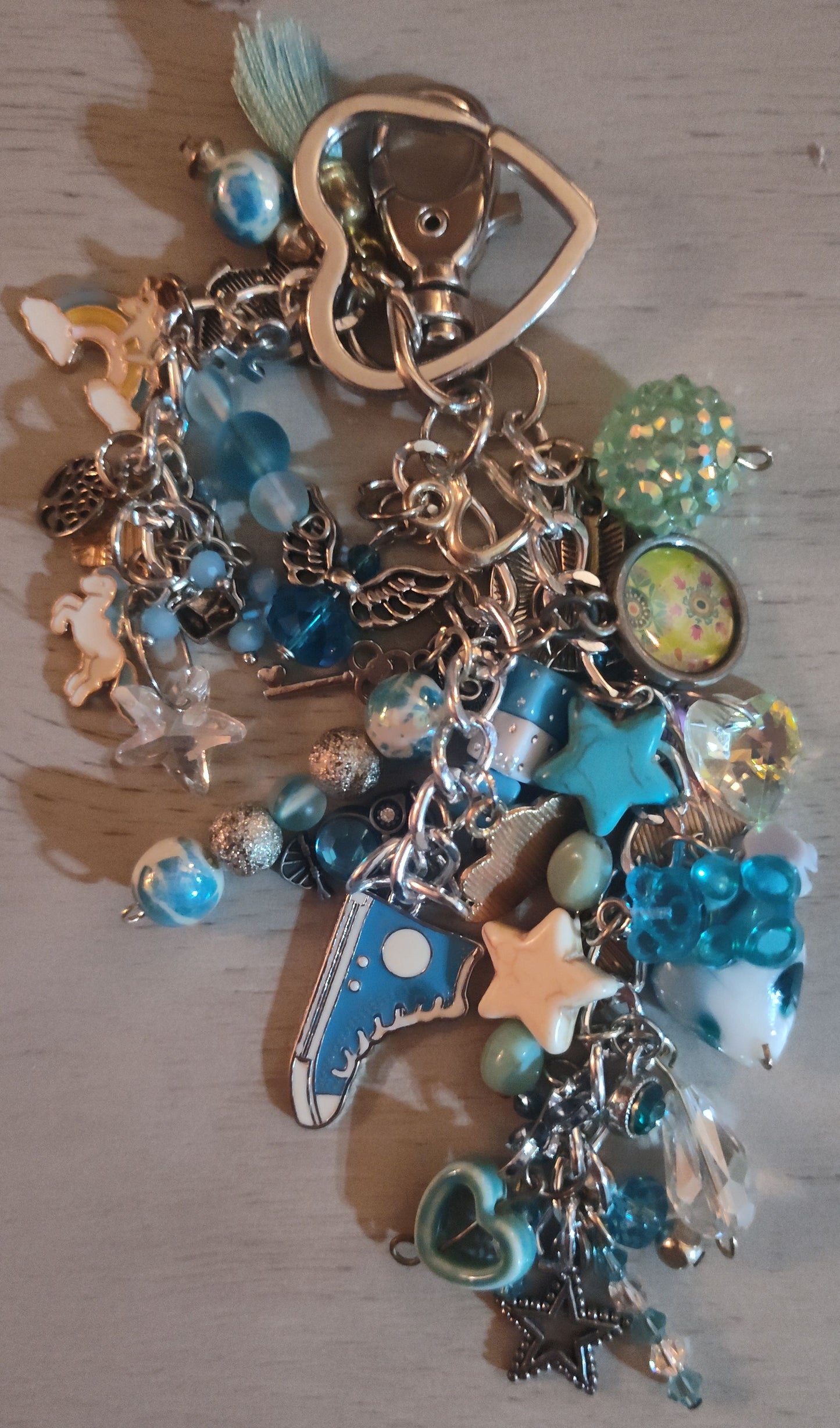 Chunky Blue Keychain