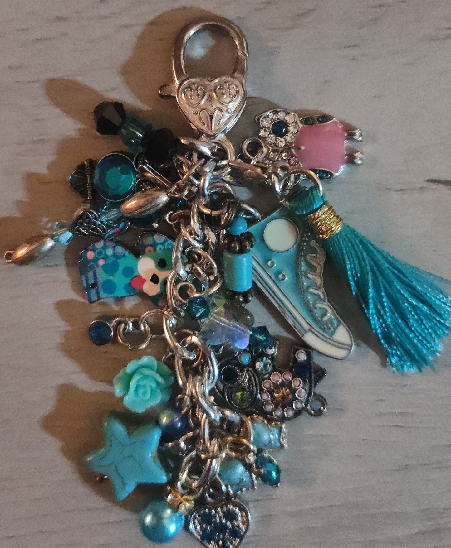 Chunky Blue Keychain- SALE