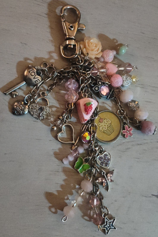 Handmade Light Pink Keychain- CLEARANCE