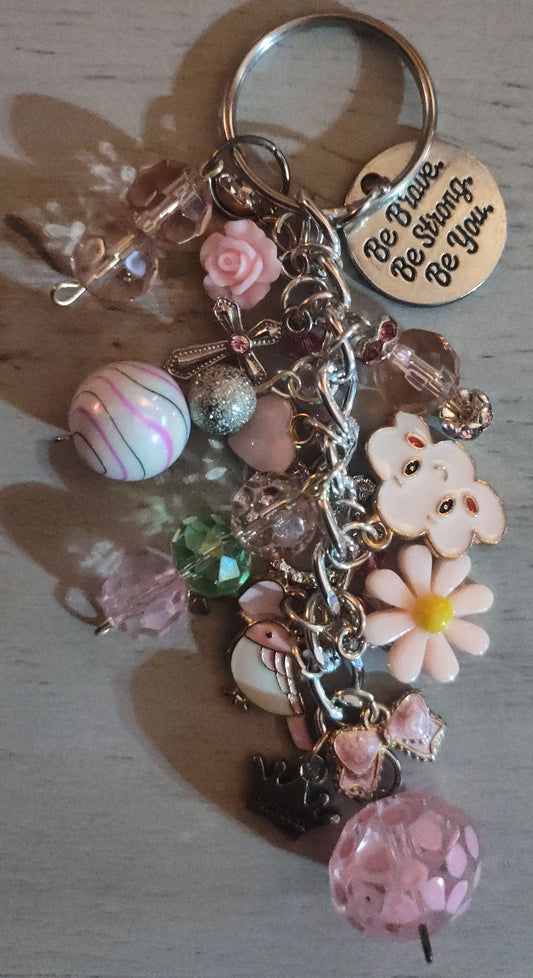Handmade Light Pink Keychain- CLEARANCE