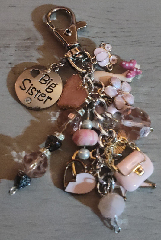 Handmade Light Pink Keychain- CLEARANCE