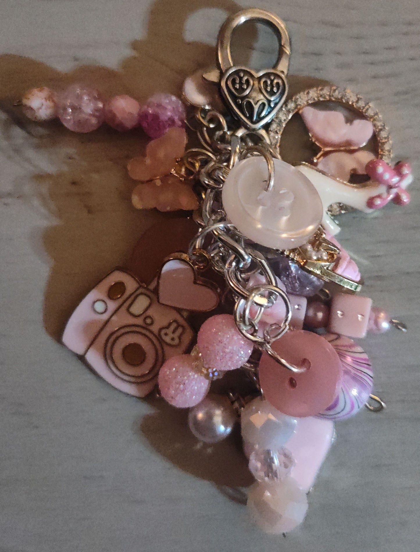 Handmade Light Pink Keychain- SALE