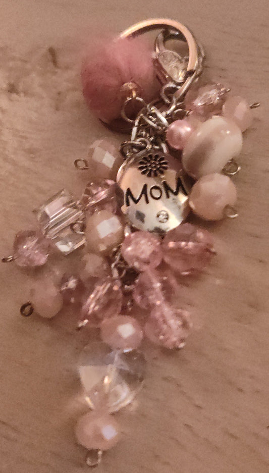 Handmade Light Pink Keychain- CLEARANCE