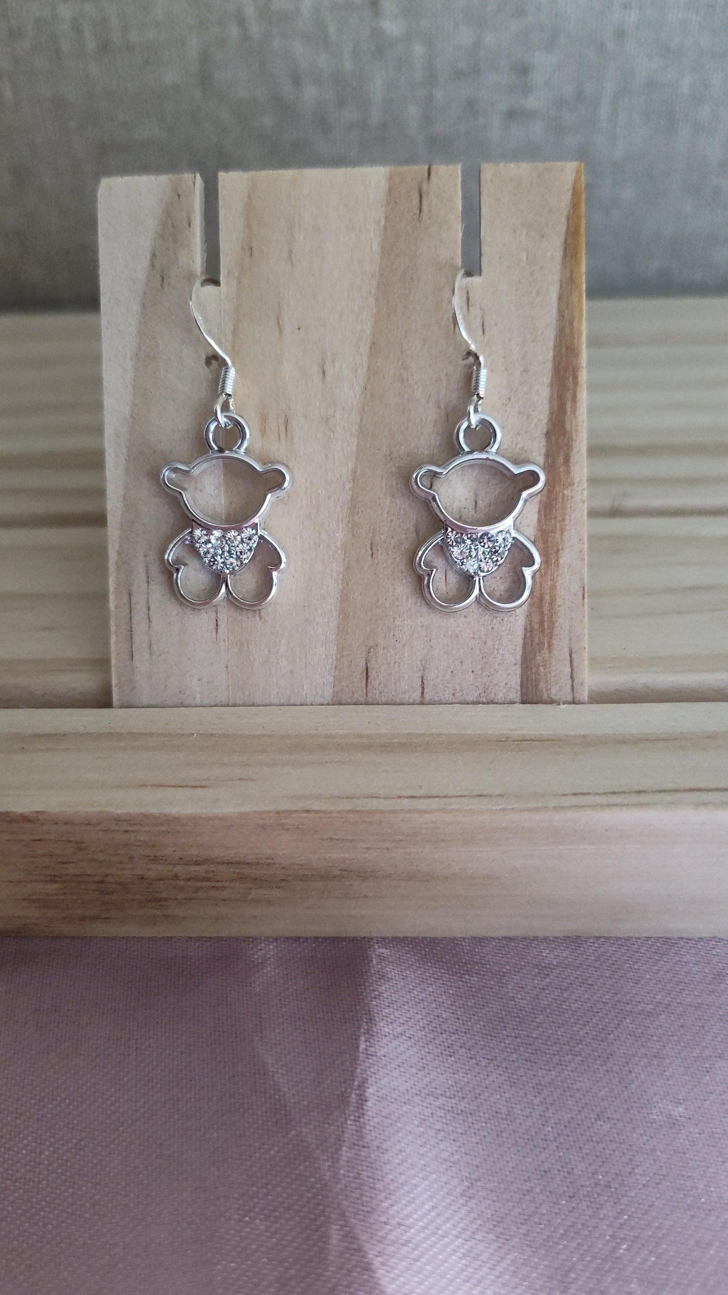 Teddy Bear Earrings- CLEARANCE- Discontinued item