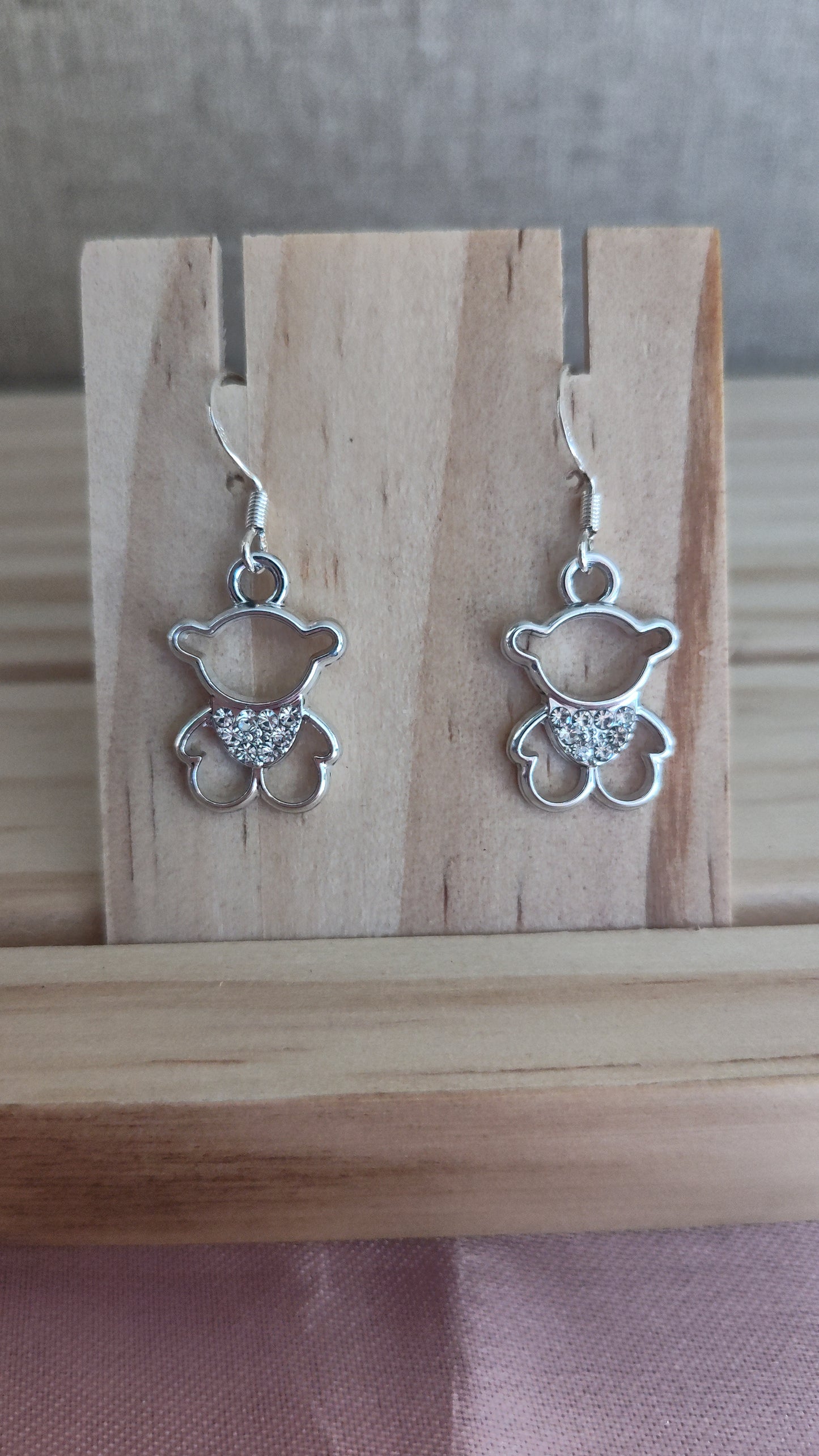 Teddy Bear Earrings- CLEARANCE- Discontinued item