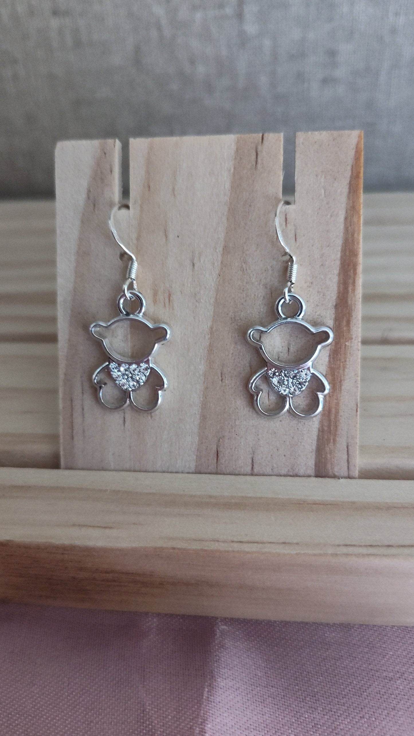 Teddy Bear Earrings- CLEARANCE- Discontinued item