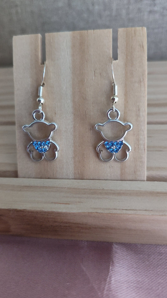Teddy Bear Earrings- CLEARANCE- Discontinued item