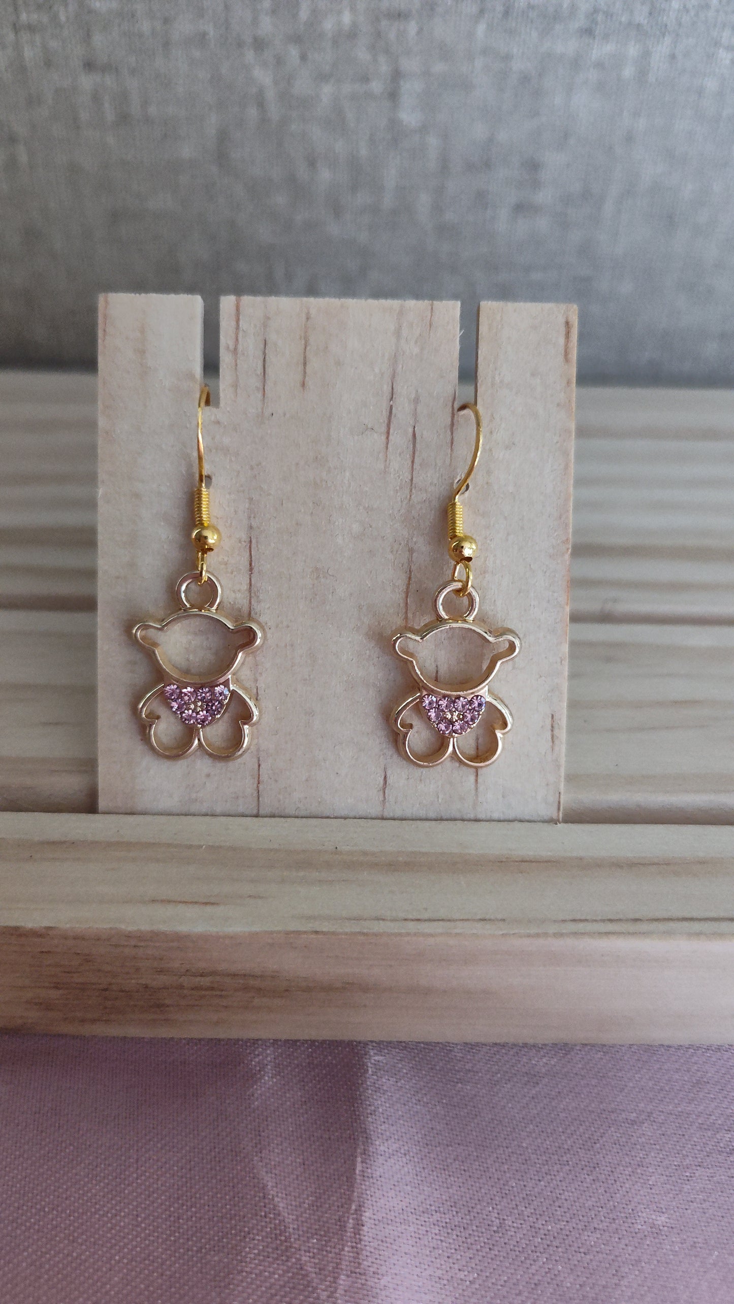 Teddy Bear Earrings- CLEARANCE- Discontinued item