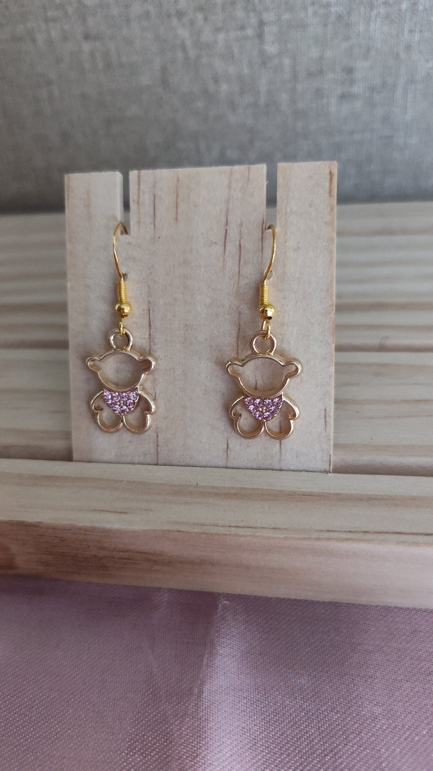 Teddy Bear Earrings- CLEARANCE- Discontinued item