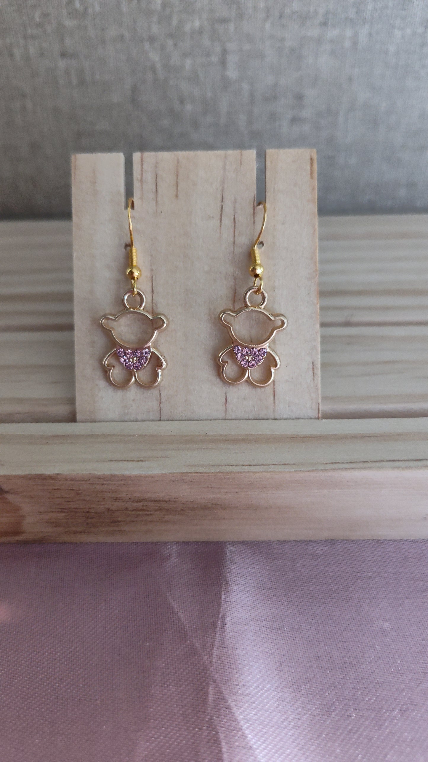 Teddy Bear Earrings- CLEARANCE- Discontinued item