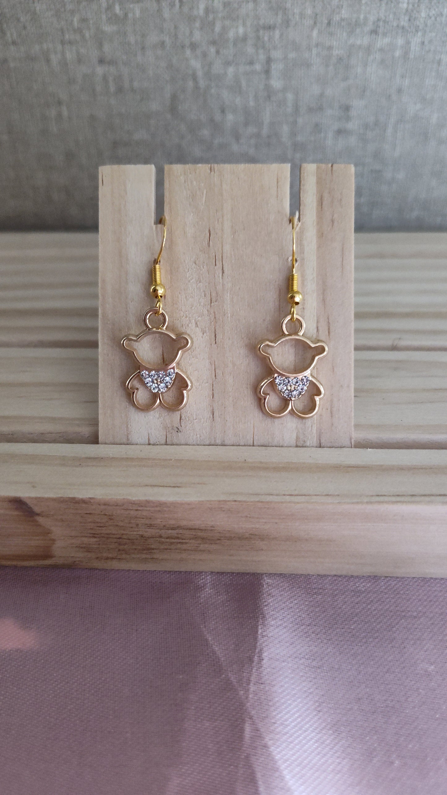 Teddy Bear Earrings- CLEARANCE- Discontinued item