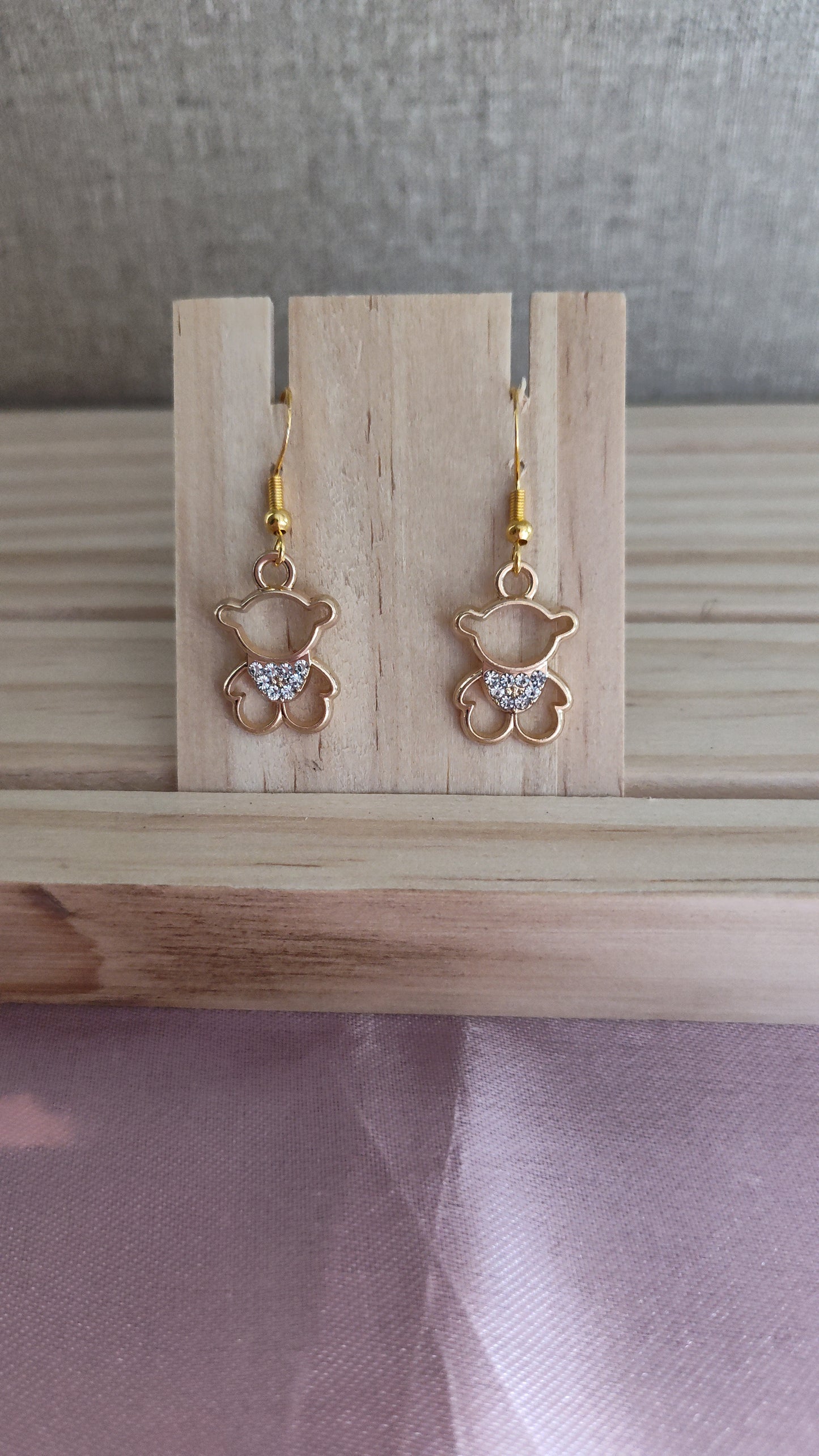 Teddy Bear Earrings- CLEARANCE- Discontinued item