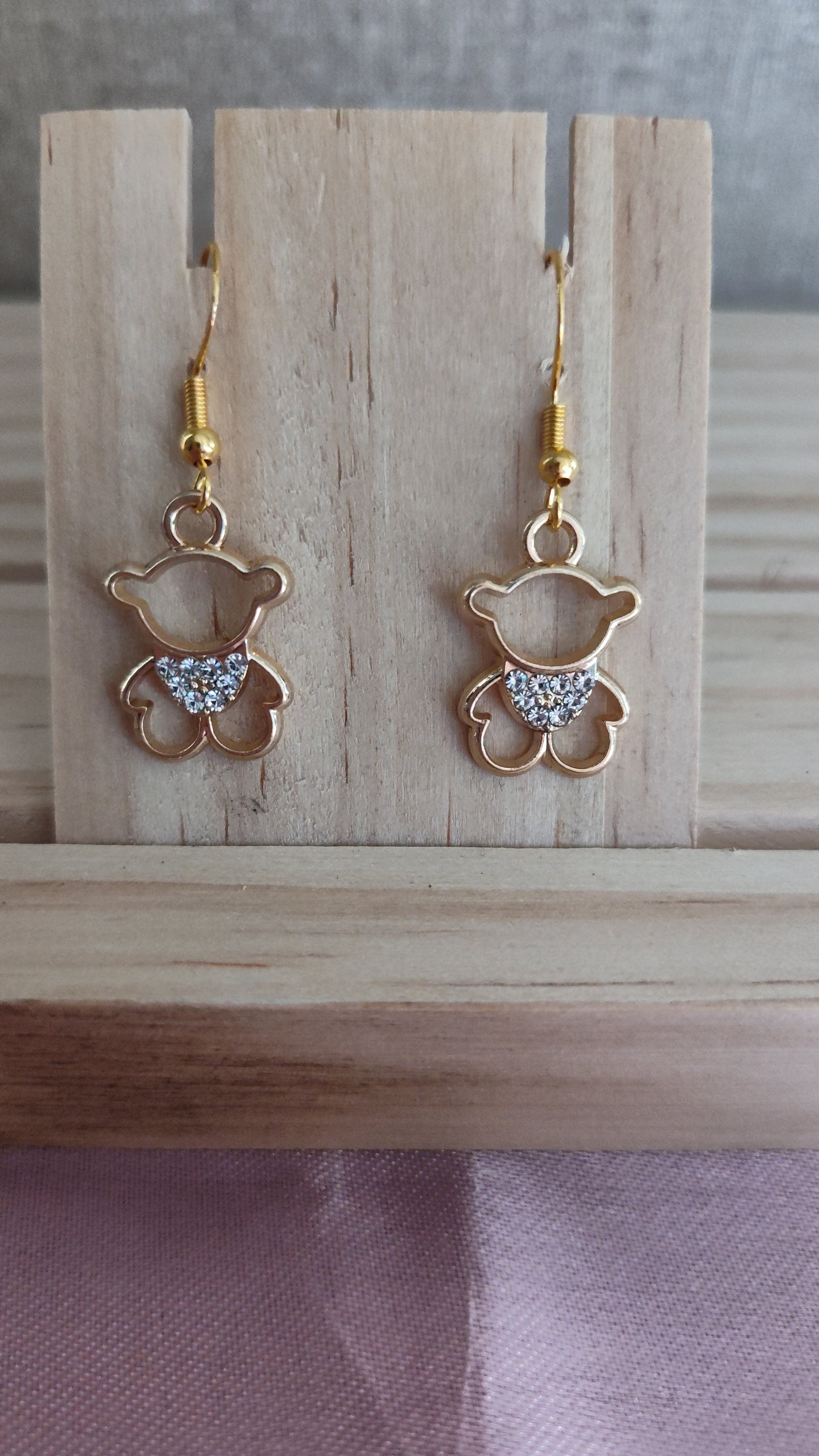 Teddy Bear Earrings- CLEARANCE- Discontinued item