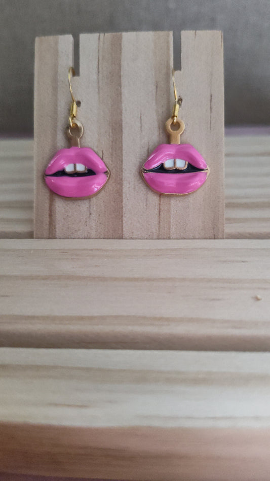 Hot Lips Earrings- CLEARANCE