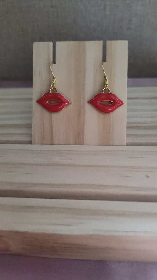Red Lips Earrings- CLEARANCE