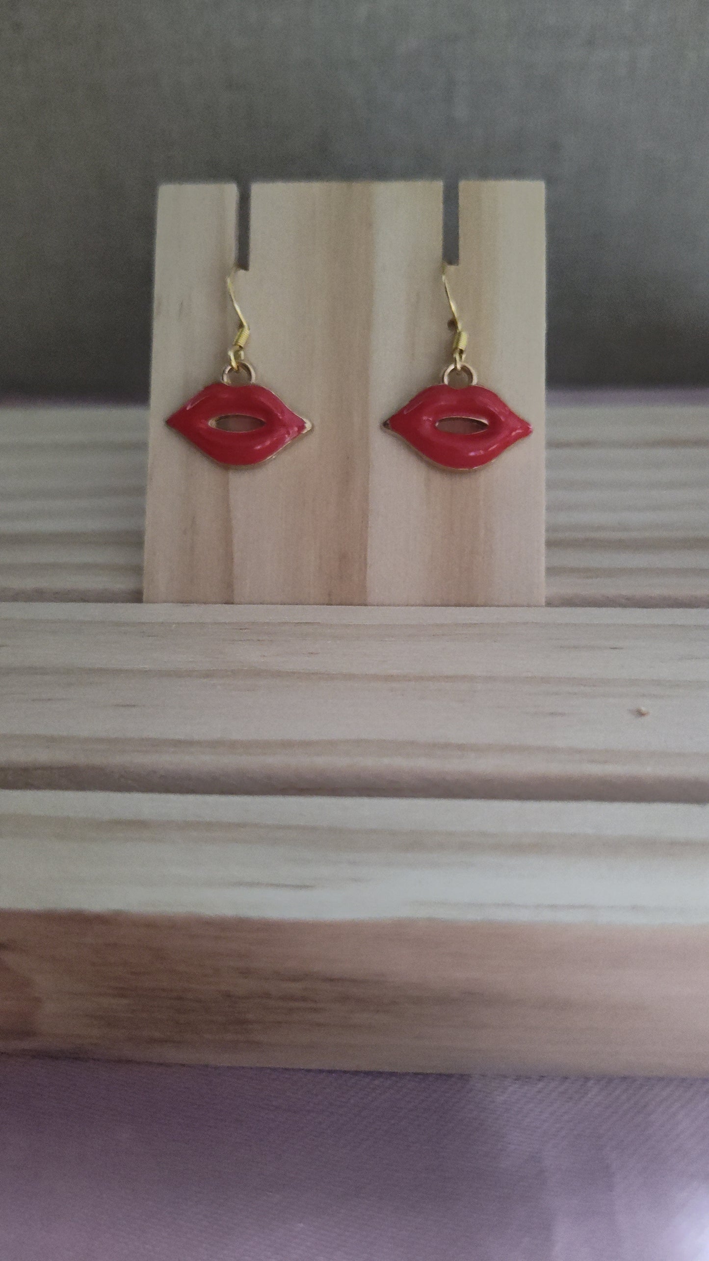 Red Lips Earrings- CLEARANCE