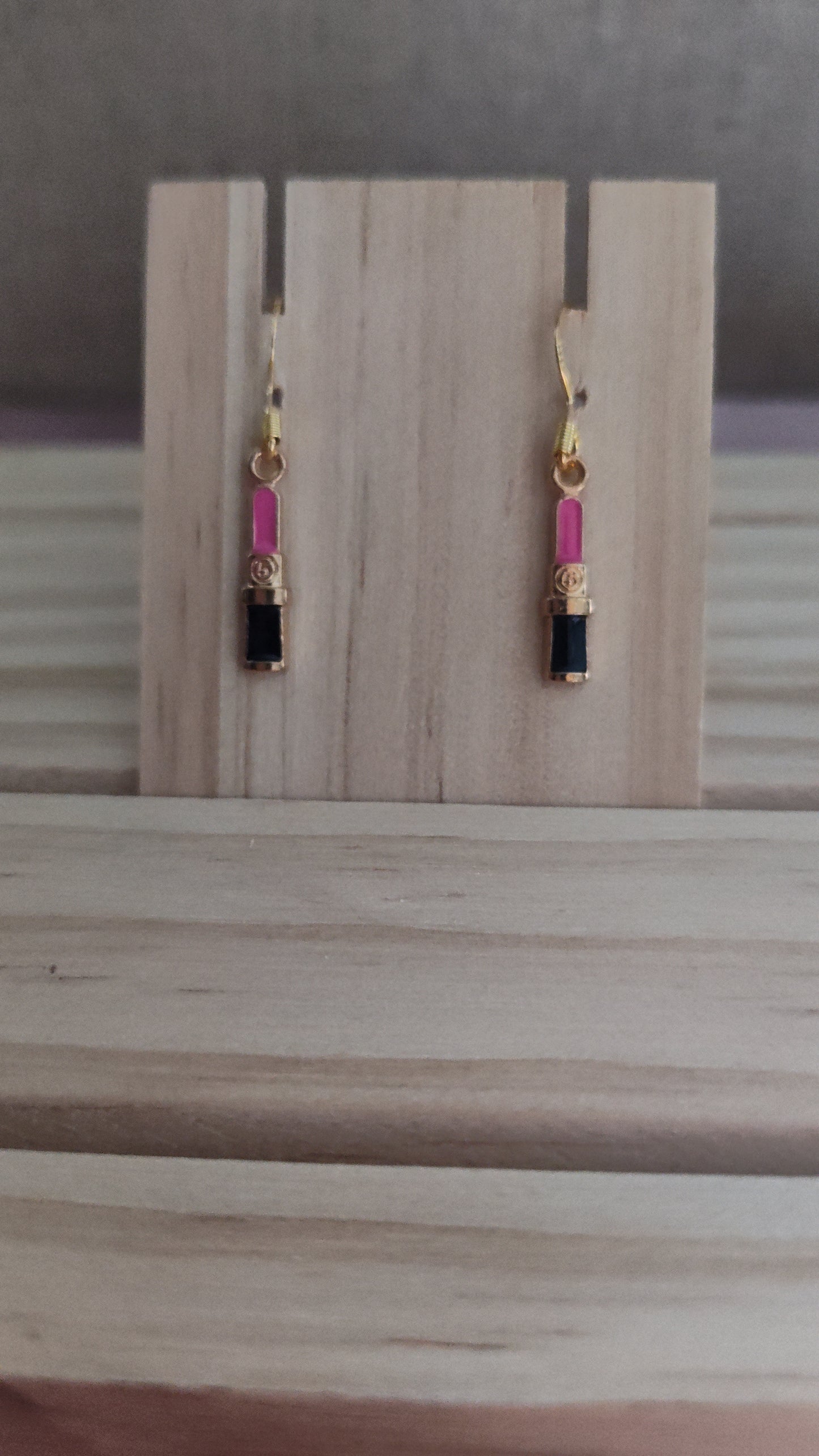 Lipstick Earrings- CLEARANCE- Discontinued item