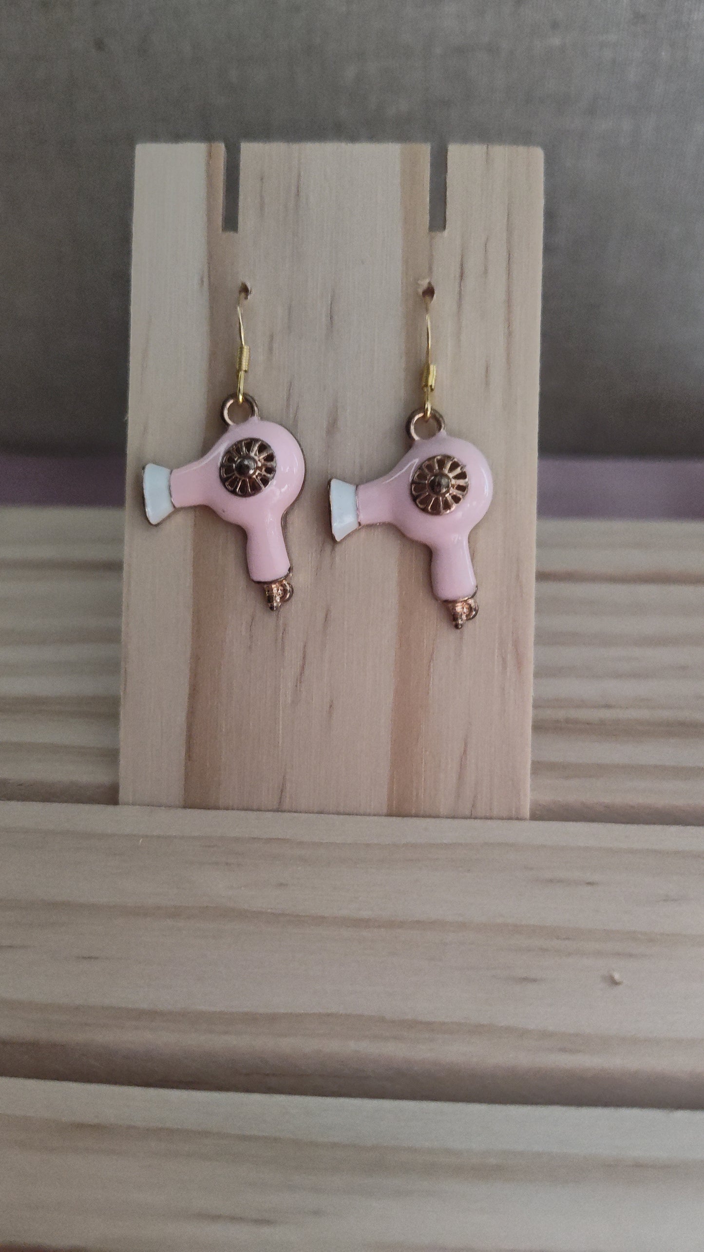 Blow Dryer Earrings- CLEARANCE- Discontinued item