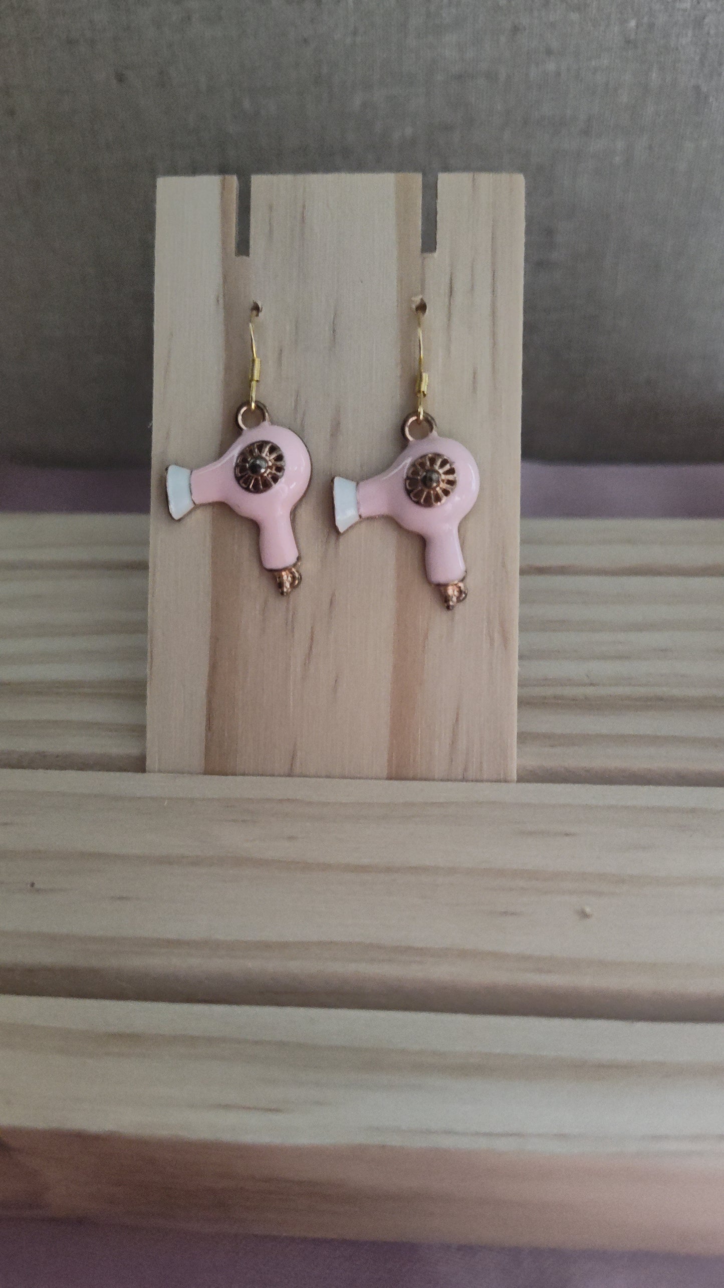 Blow Dryer Earrings- CLEARANCE- Discontinued item