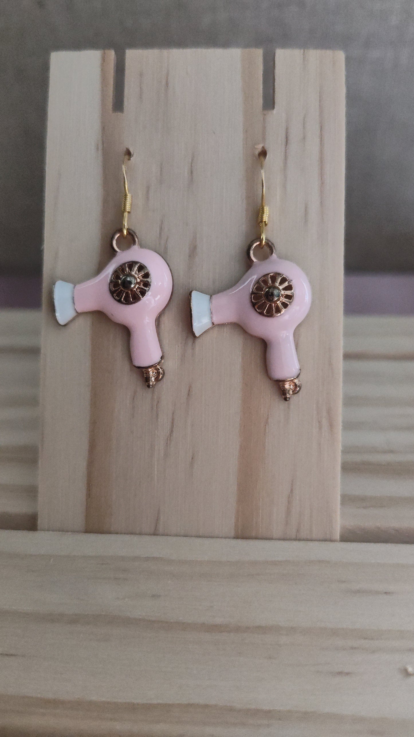 Blow Dryer Earrings- CLEARANCE- Discontinued item