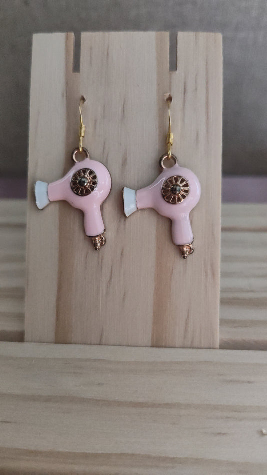 Blow Dryer Earrings- CLEARANCE- Discontinued item