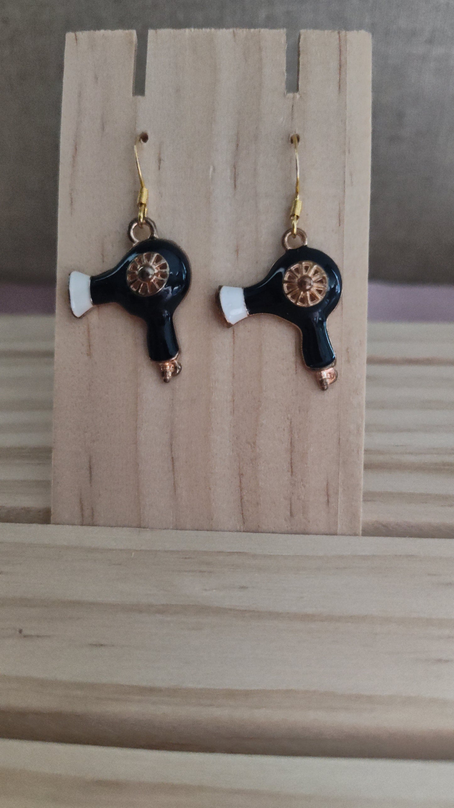 Blow Dryer Earrings- CLEARANCE- Discontinued item