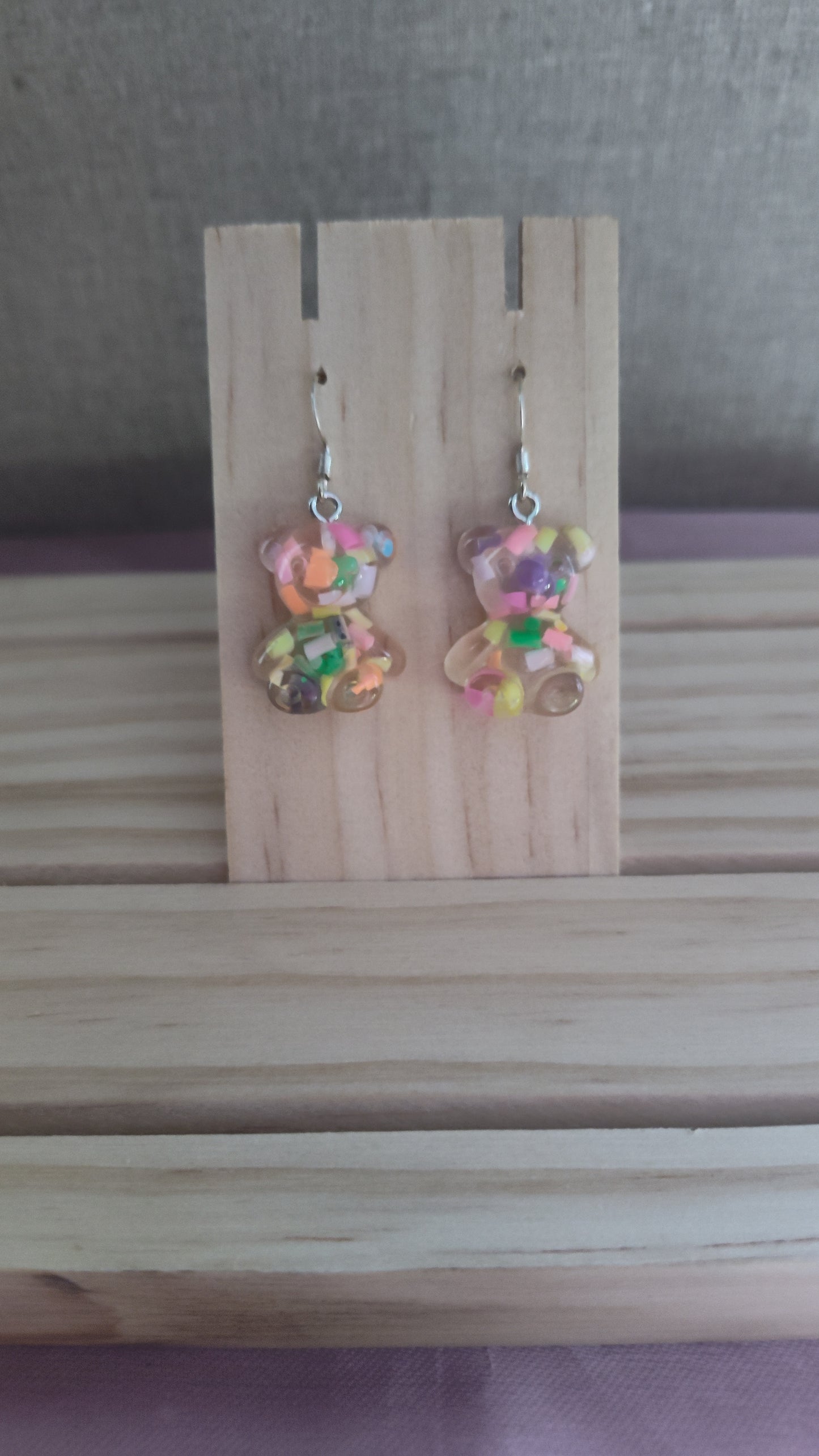 Teddy Bear Earrings-CLEARANCE