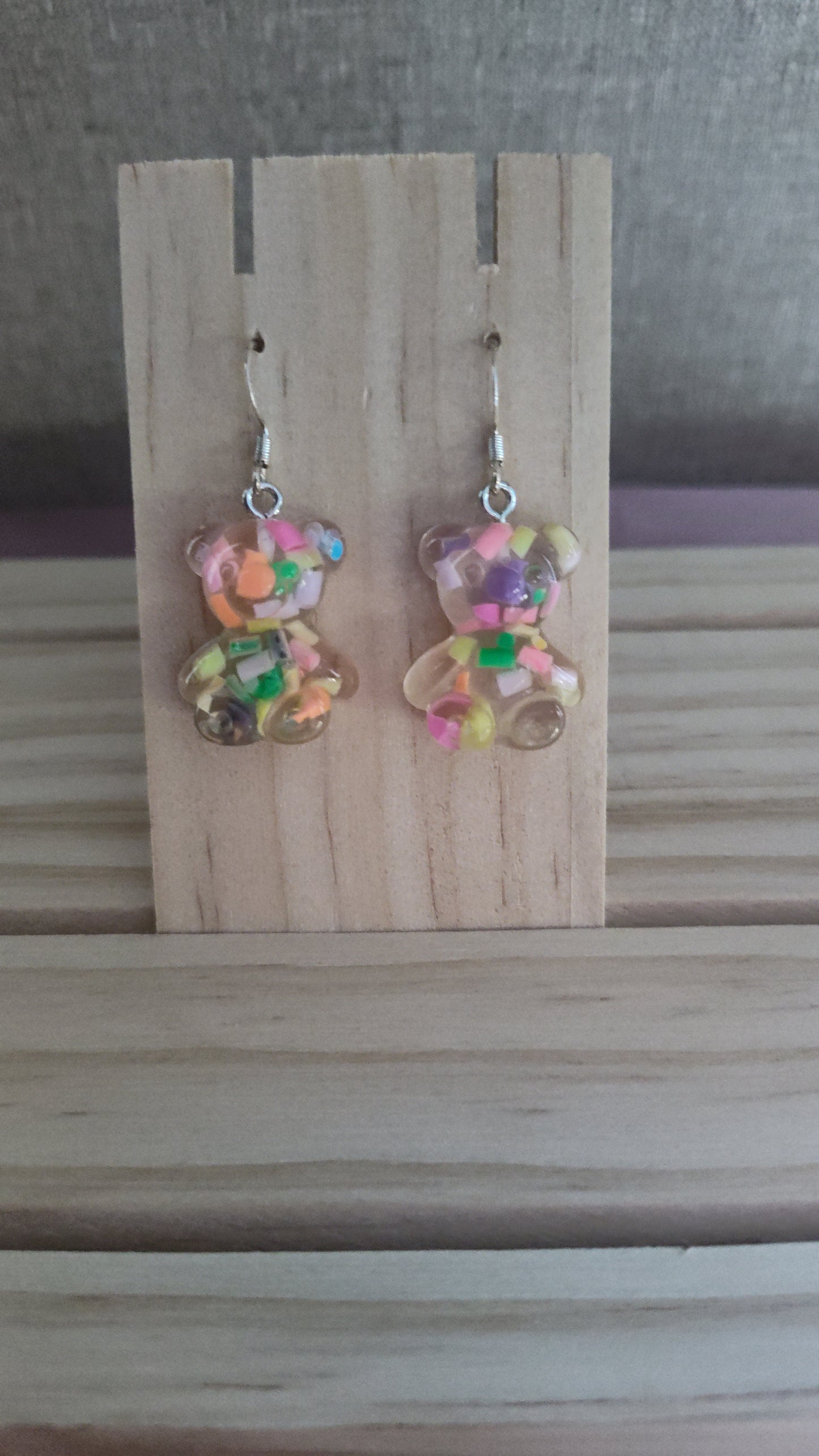 Teddy Bear Earrings-CLEARANCE